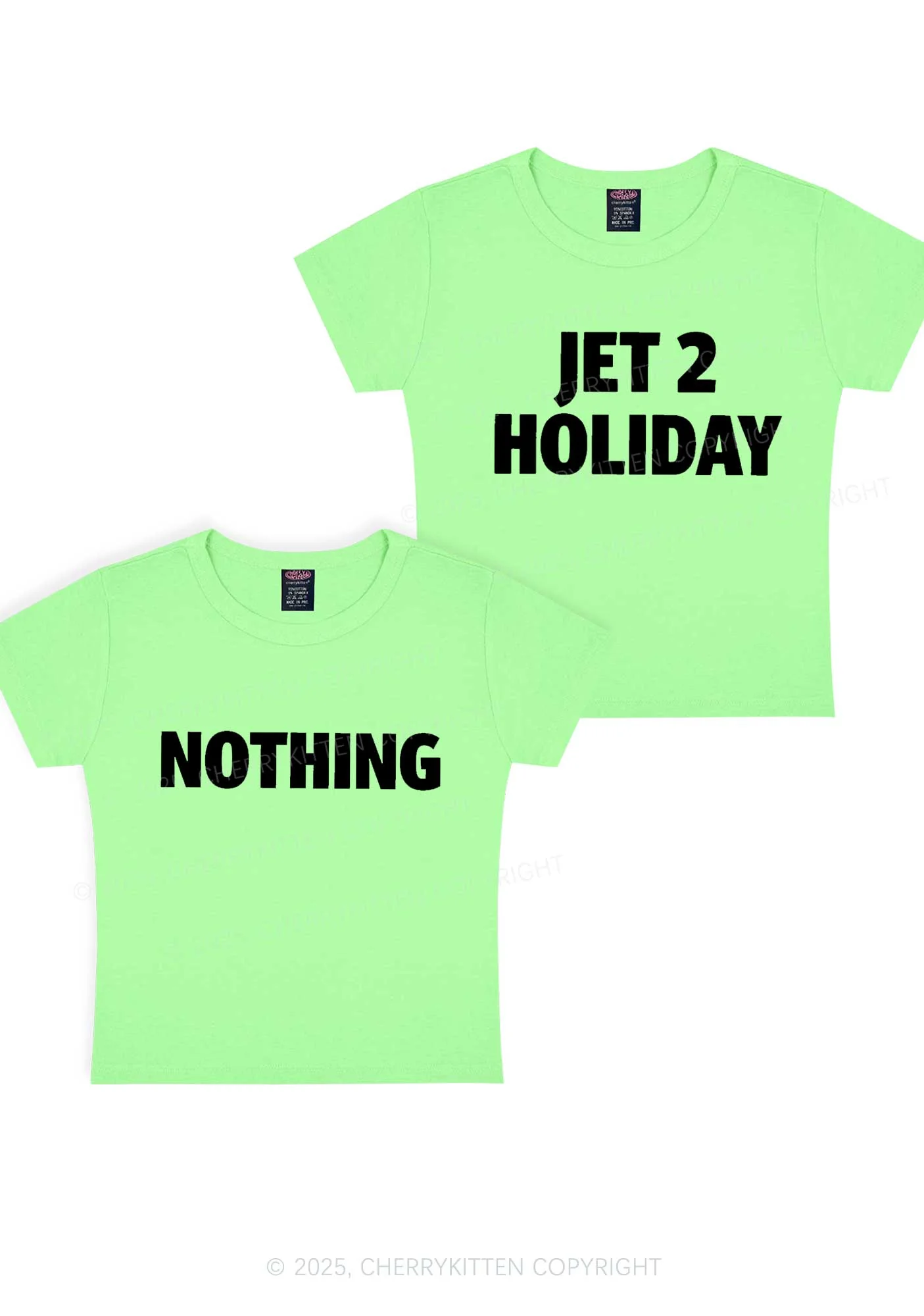 Jet Holiday Nothing Y2K Valentine's Day Baby Tee Cherrykitten - Image 10