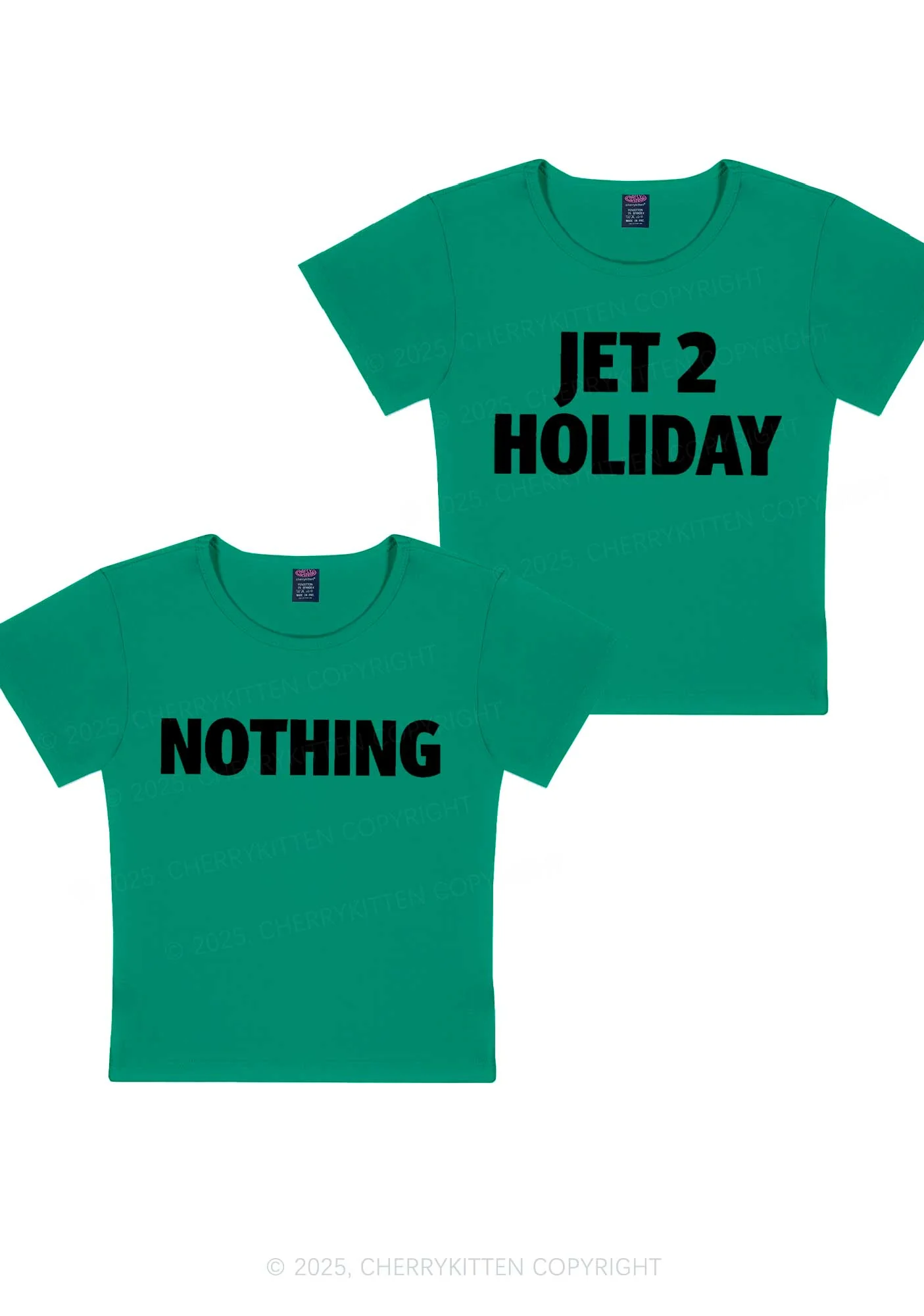 Jet Holiday Nothing Y2K Valentine's Day Baby Tee Cherrykitten - Image 12