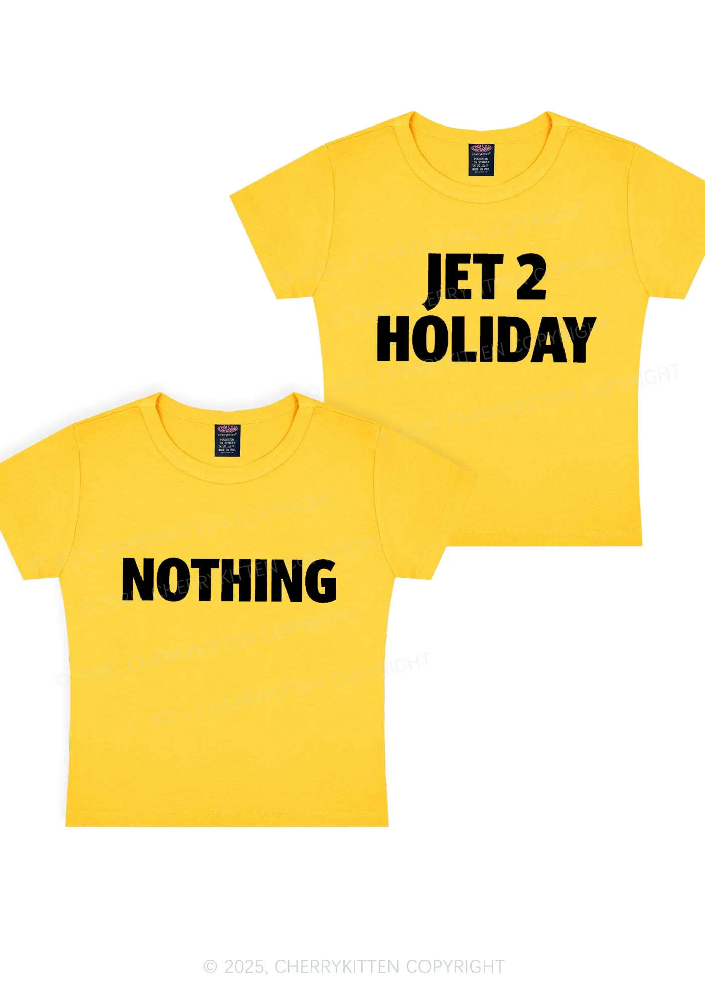 Jet Holiday Nothing Y2K Valentine's Day Baby Tee Cherrykitten - Image 4