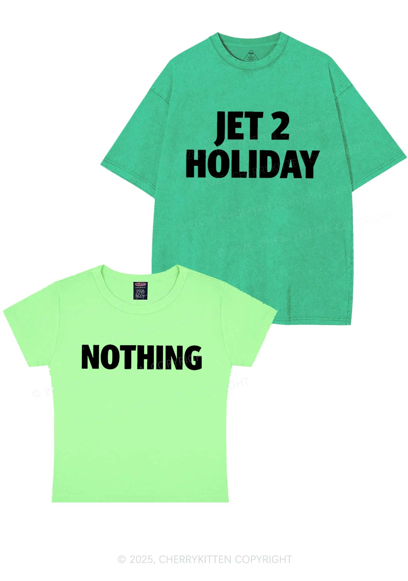 Jet Holiday Nothing Y2K Valentine's Day Couple Shirt Cherrykitten - Image 11