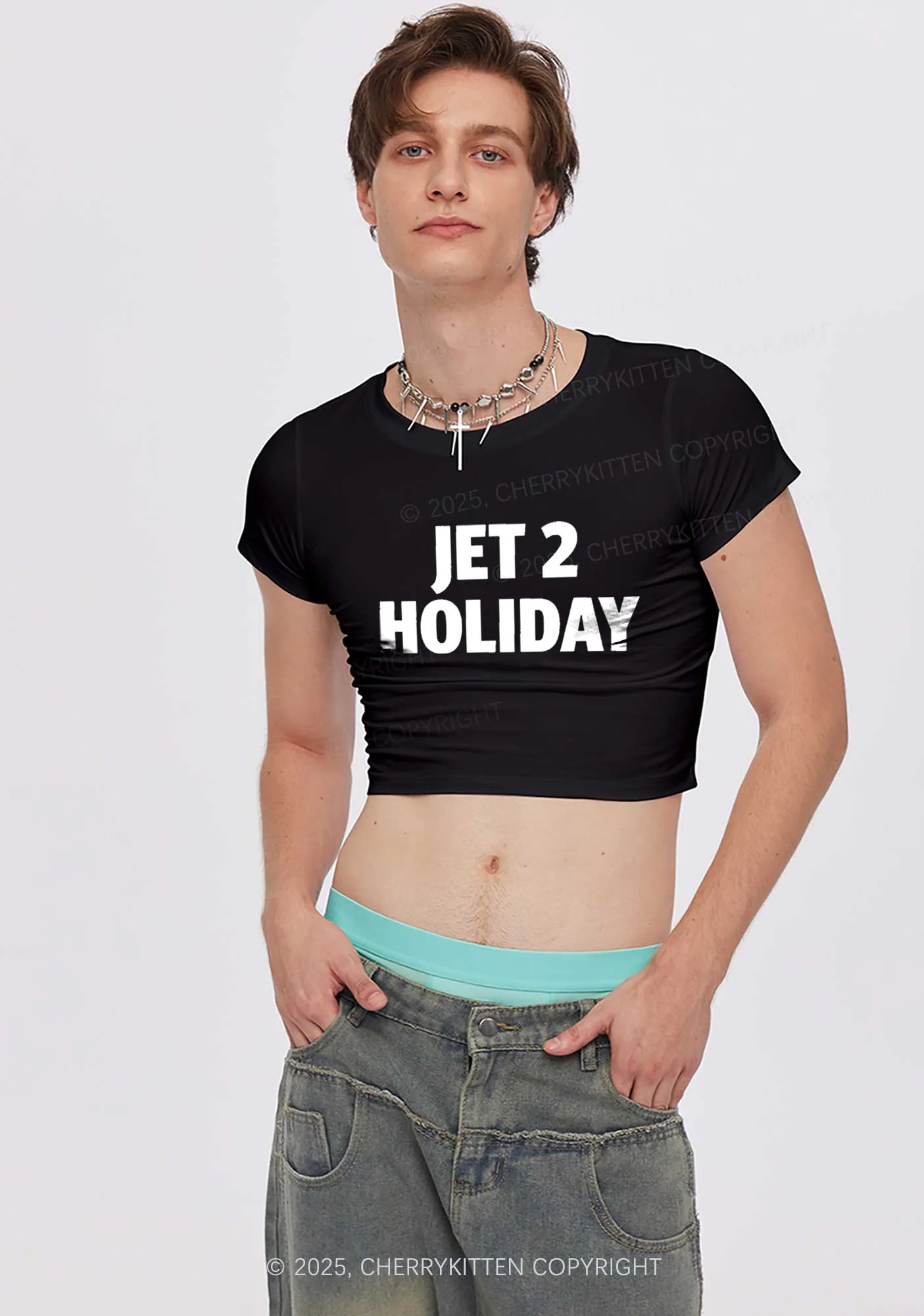 Jet Holiday Nothing Y2K Valentine's Day Couple Shirt Cherrykitten - Image 3