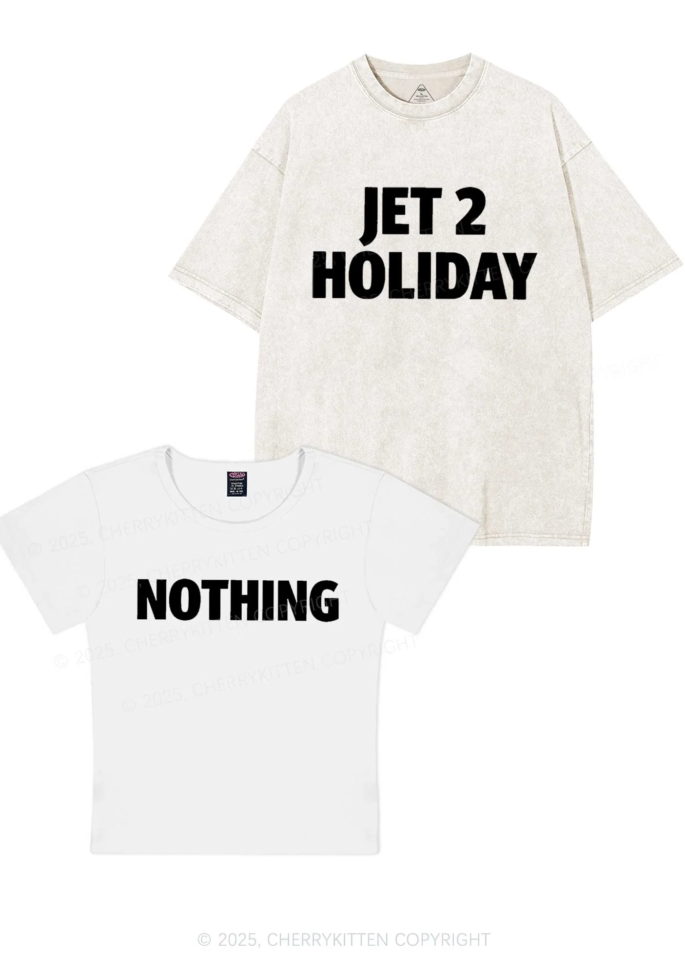 Jet Holiday Nothing Y2K Valentine's Day Couple Shirt Cherrykitten - Image 8