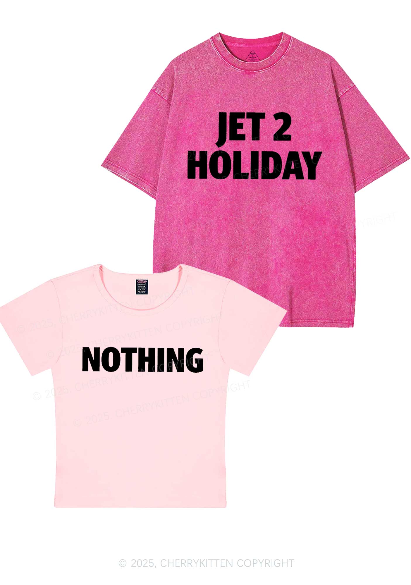 Jet Holiday Nothing Y2K Valentine's Day Couple Shirt Cherrykitten - Image 9