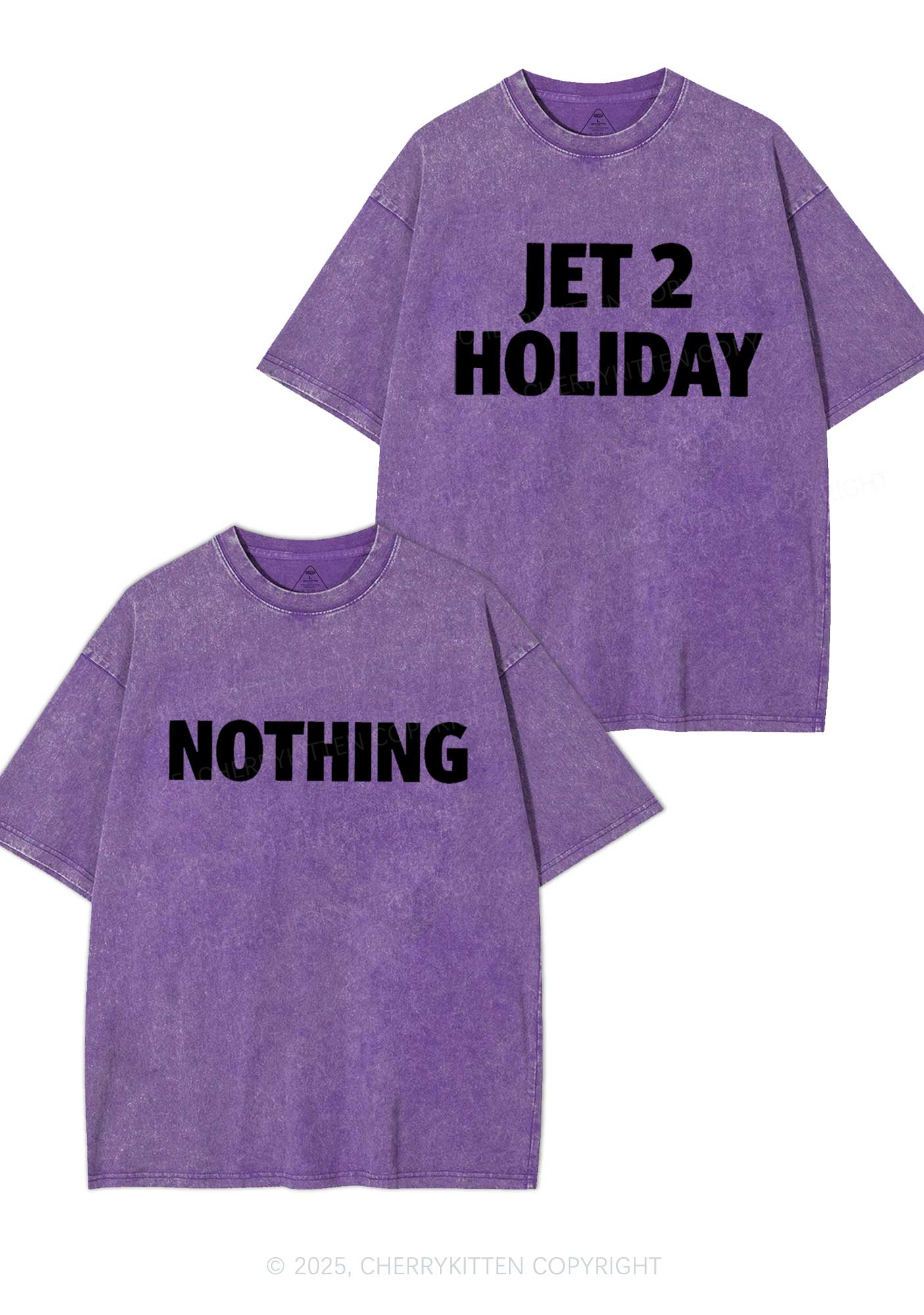 Jet Holiday Nothing Y2K Valentine's Day Washed Tee Cherrykitten - Image 5