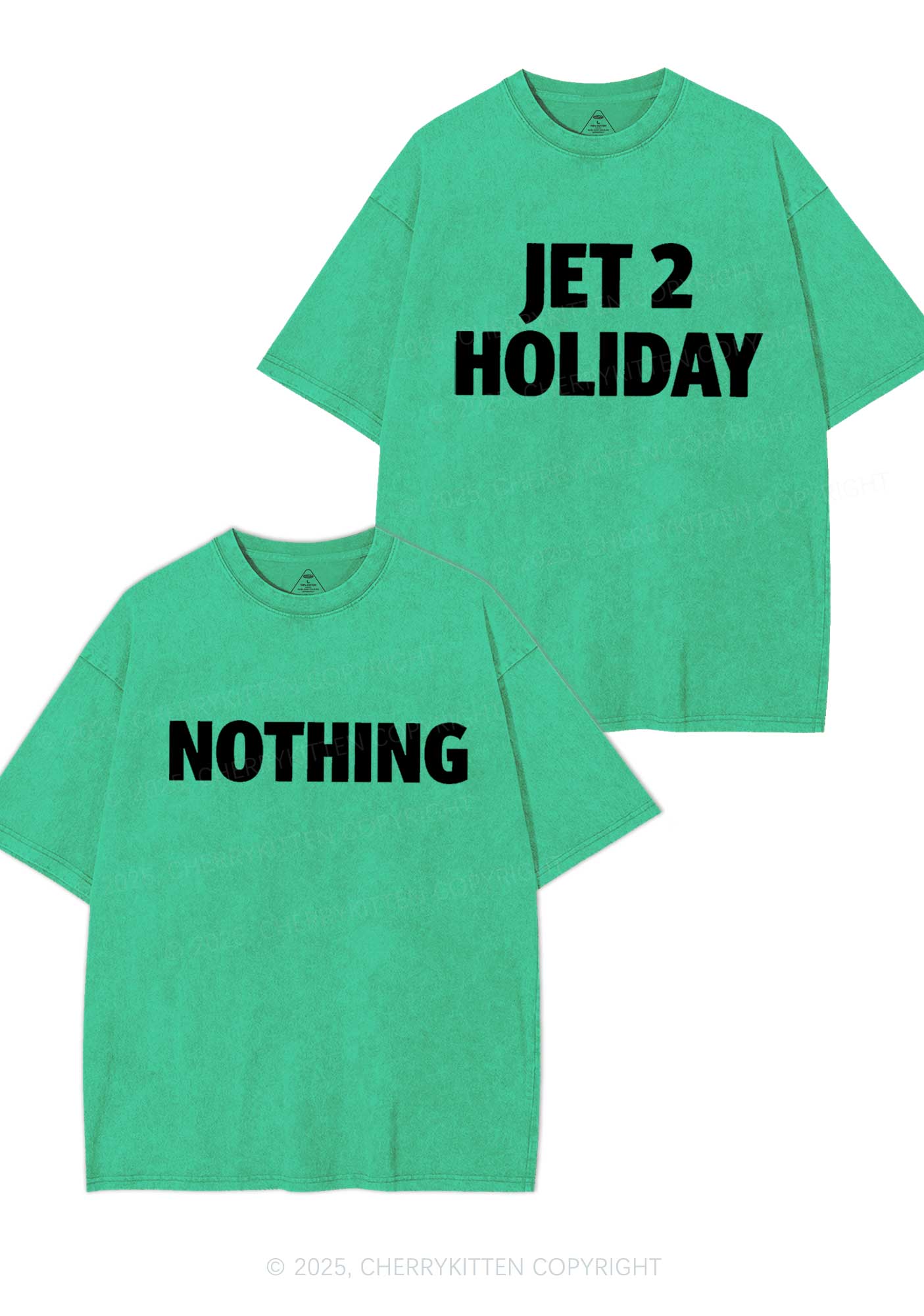 Jet Holiday Nothing Y2K Valentine's Day Washed Tee Cherrykitten - Image 6