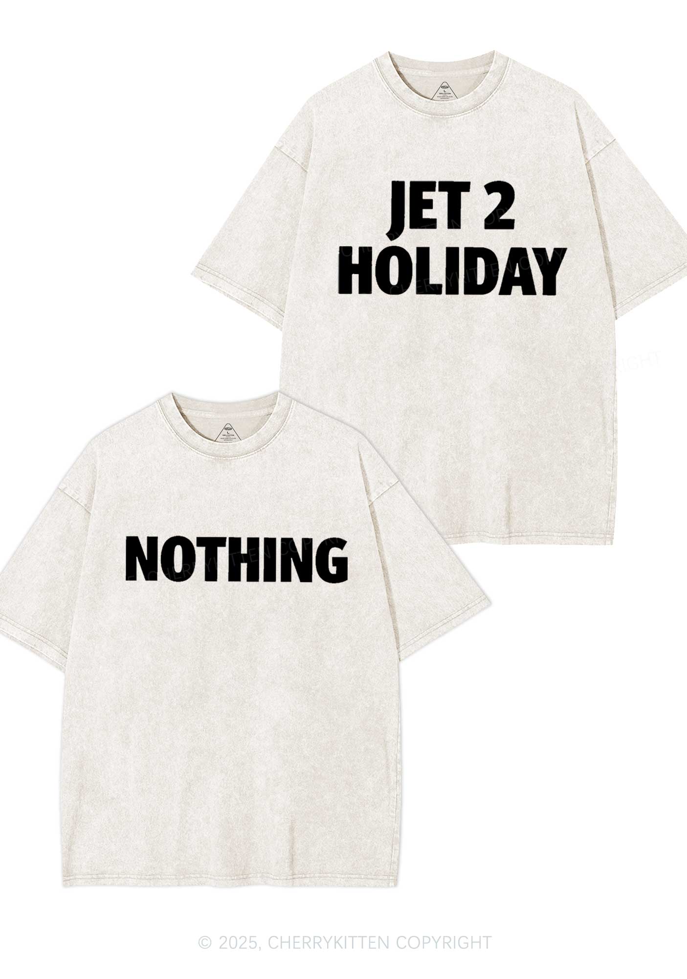 Jet Holiday Nothing Y2K Valentine's Day Washed Tee Cherrykitten - Image 7