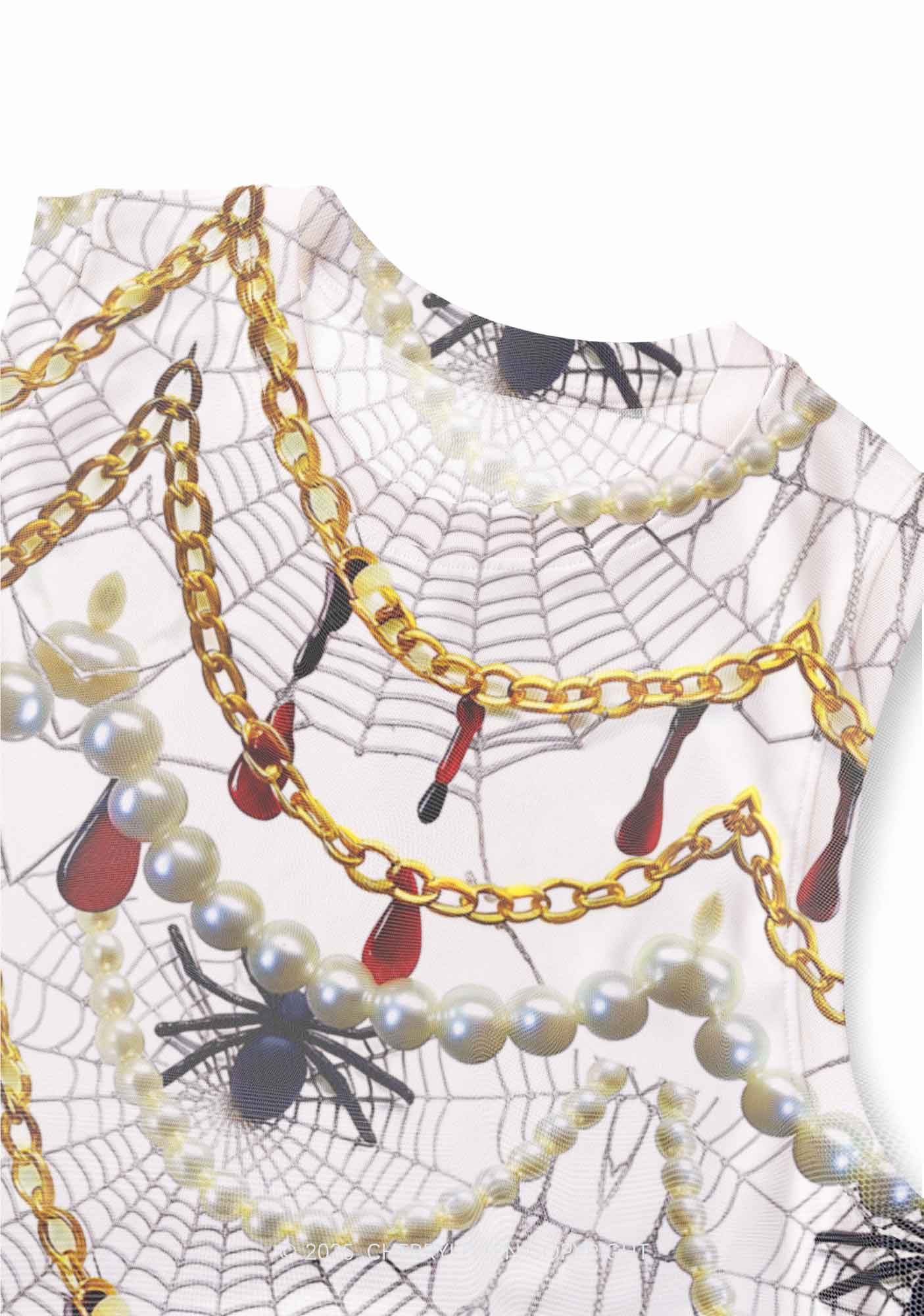 Jewelry Spider Y2K Mesh Muscle Tank Cherrykitten - Image 3