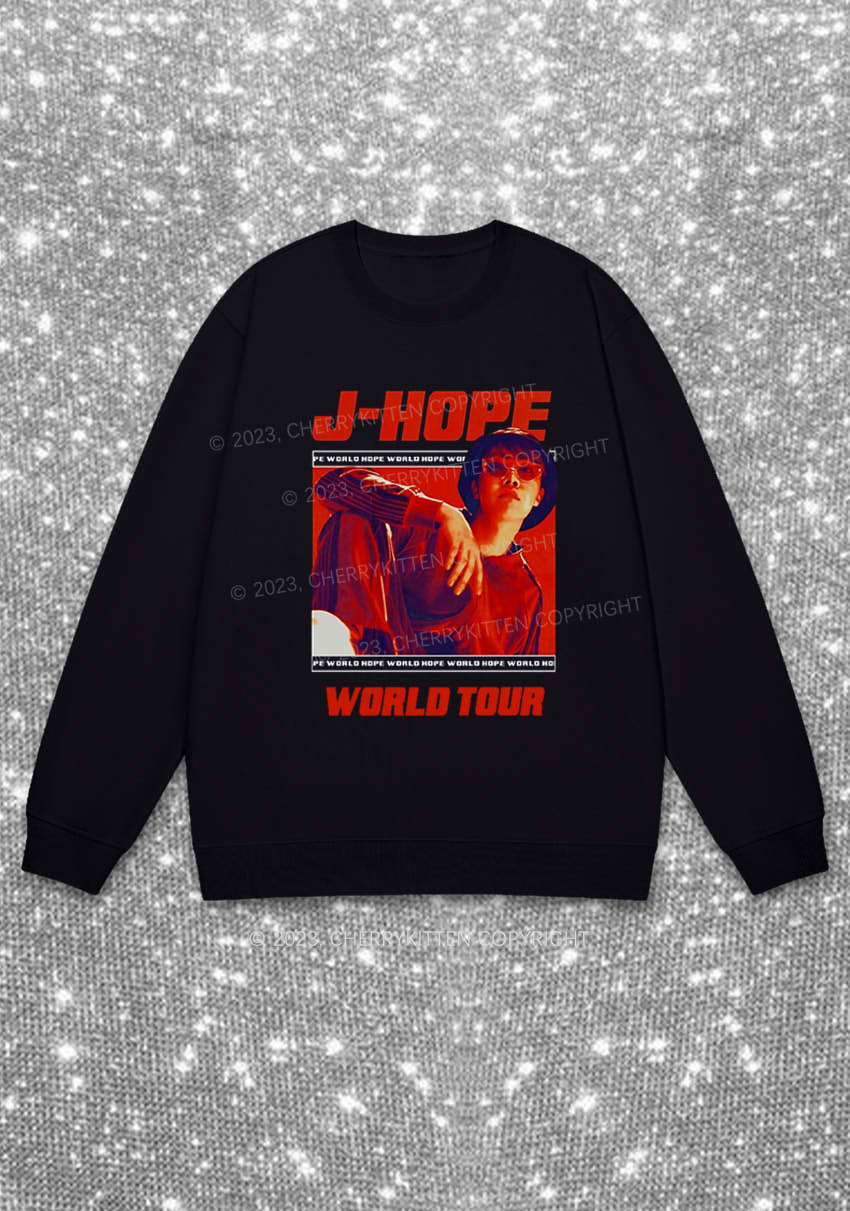 JH World Tour Kpop Y2K Sweatshirt Cherrykitten - Image 3