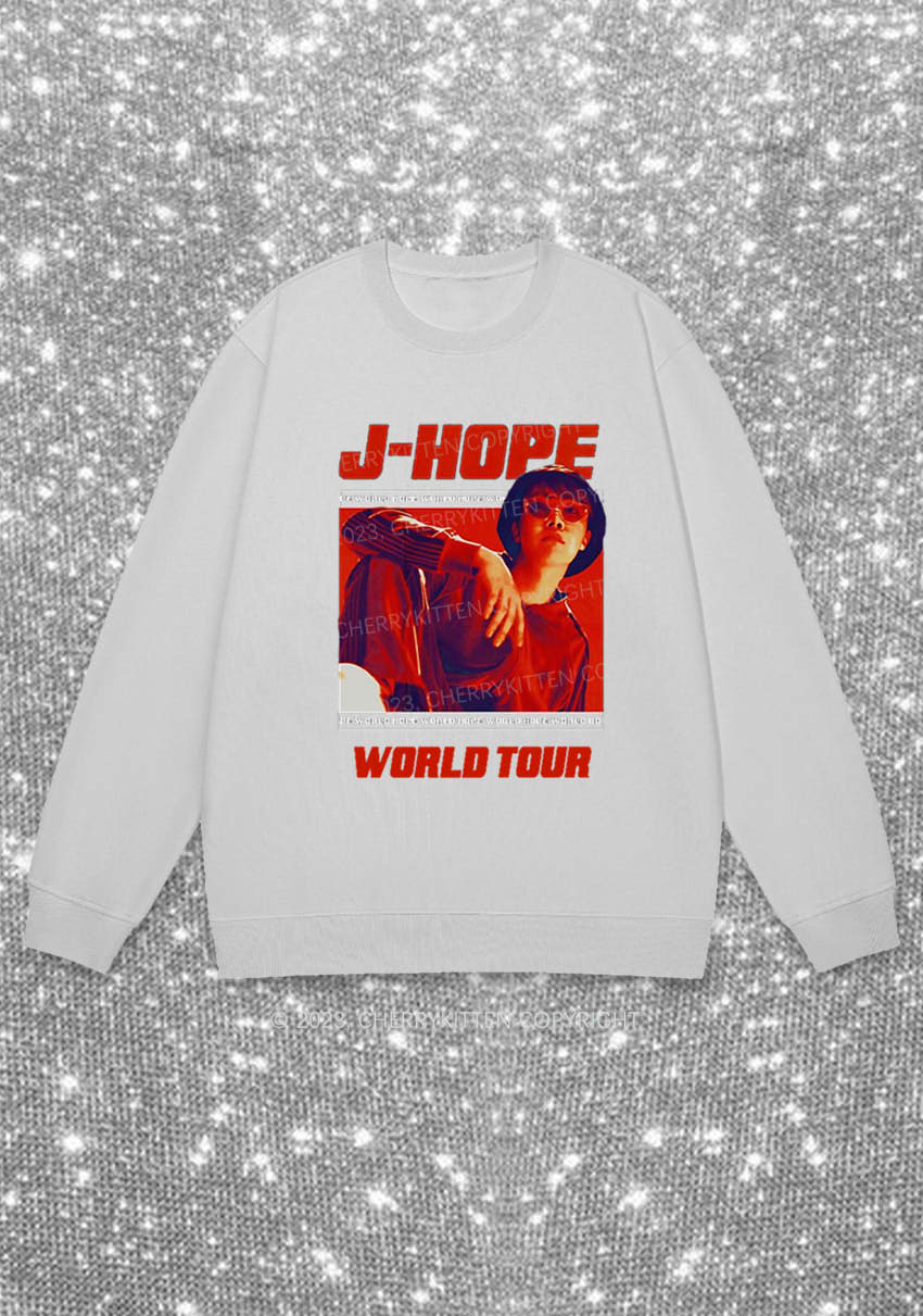 JH World Tour Kpop Y2K Sweatshirt Cherrykitten - Image 5