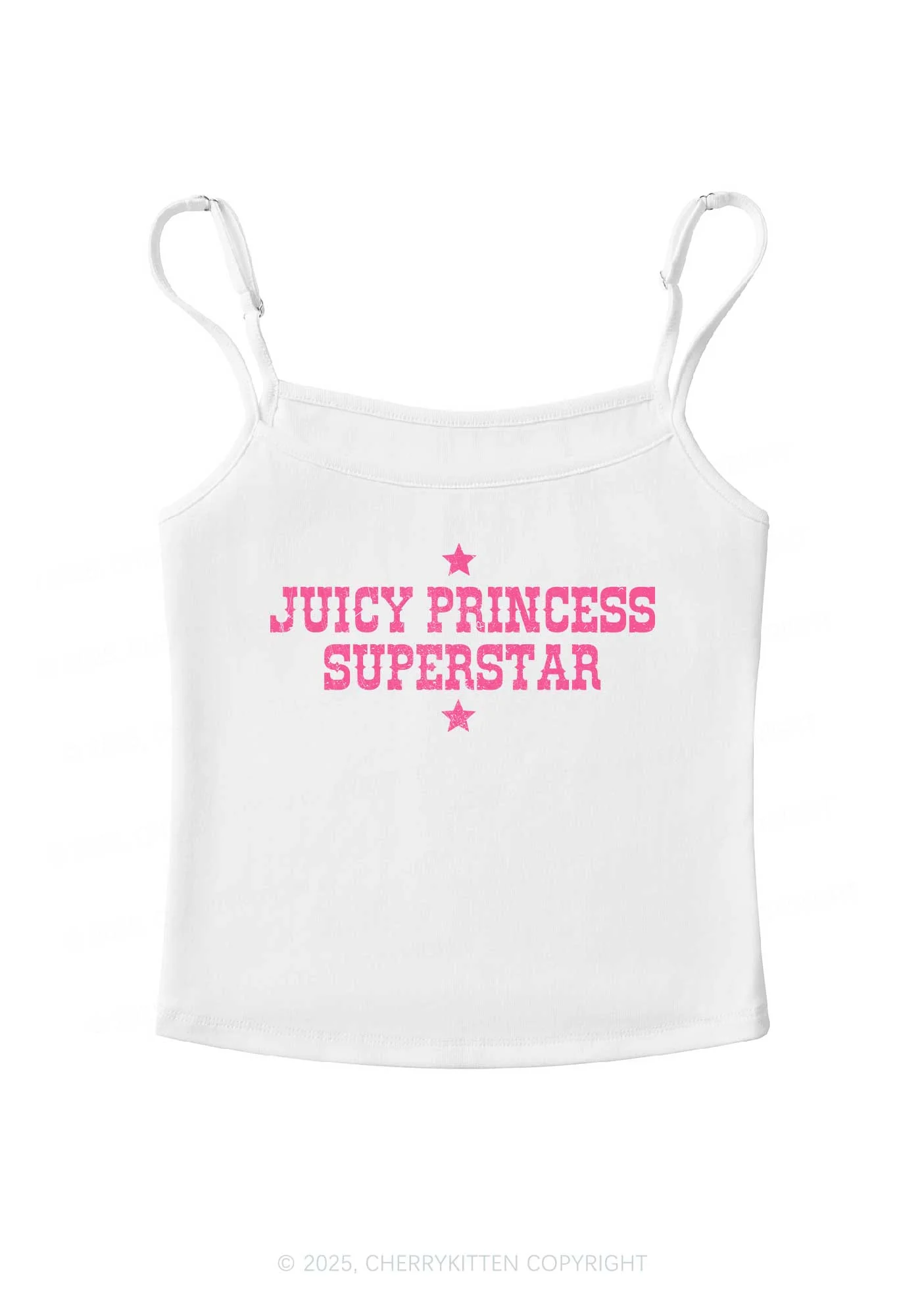 Juicy Princess Superstar Y2K Spaghetti Strap Cami Cherrykitten - Image 4