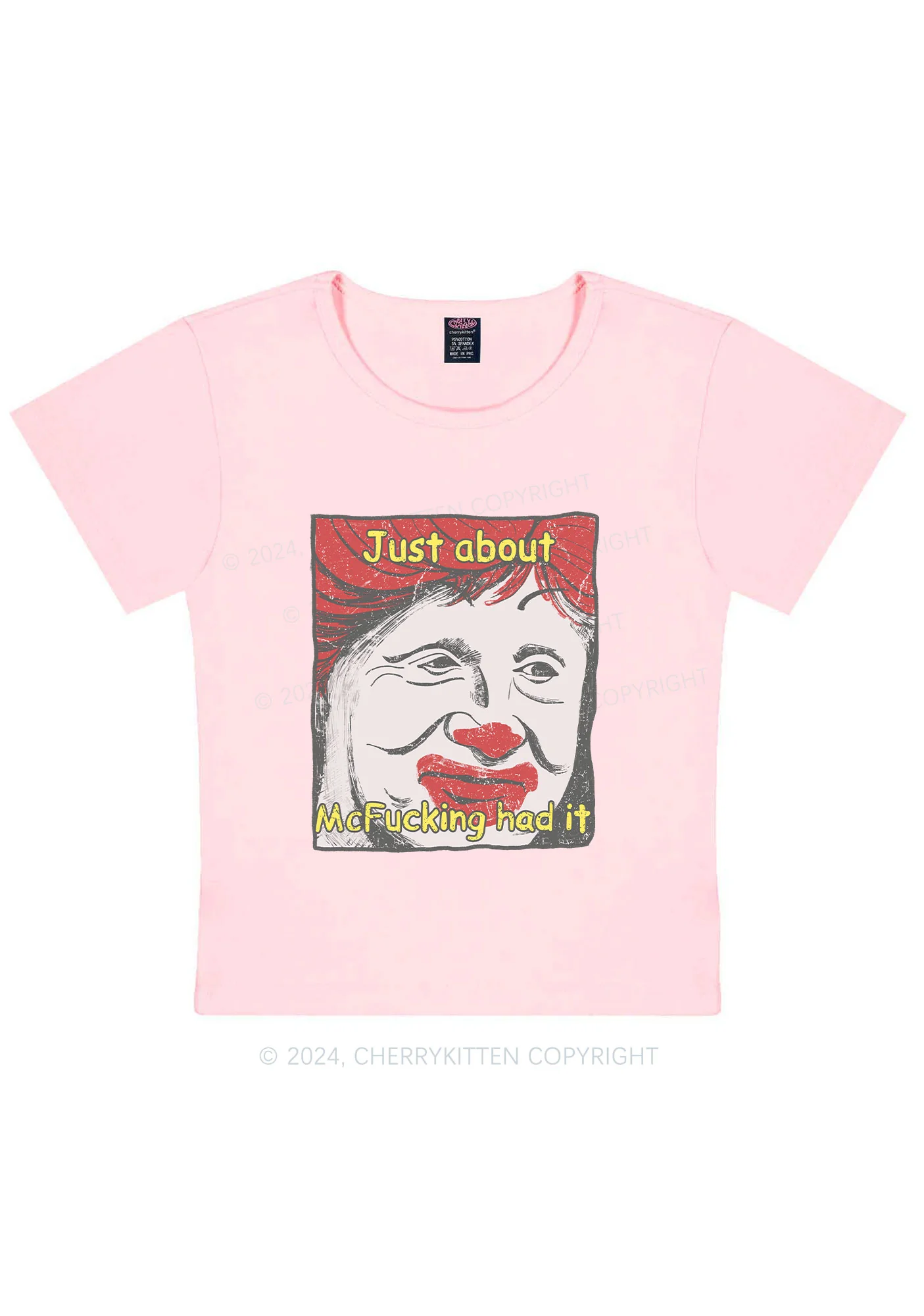 Just About Mc Had It Y2K Baby Tee Cherrykitten - Image 10