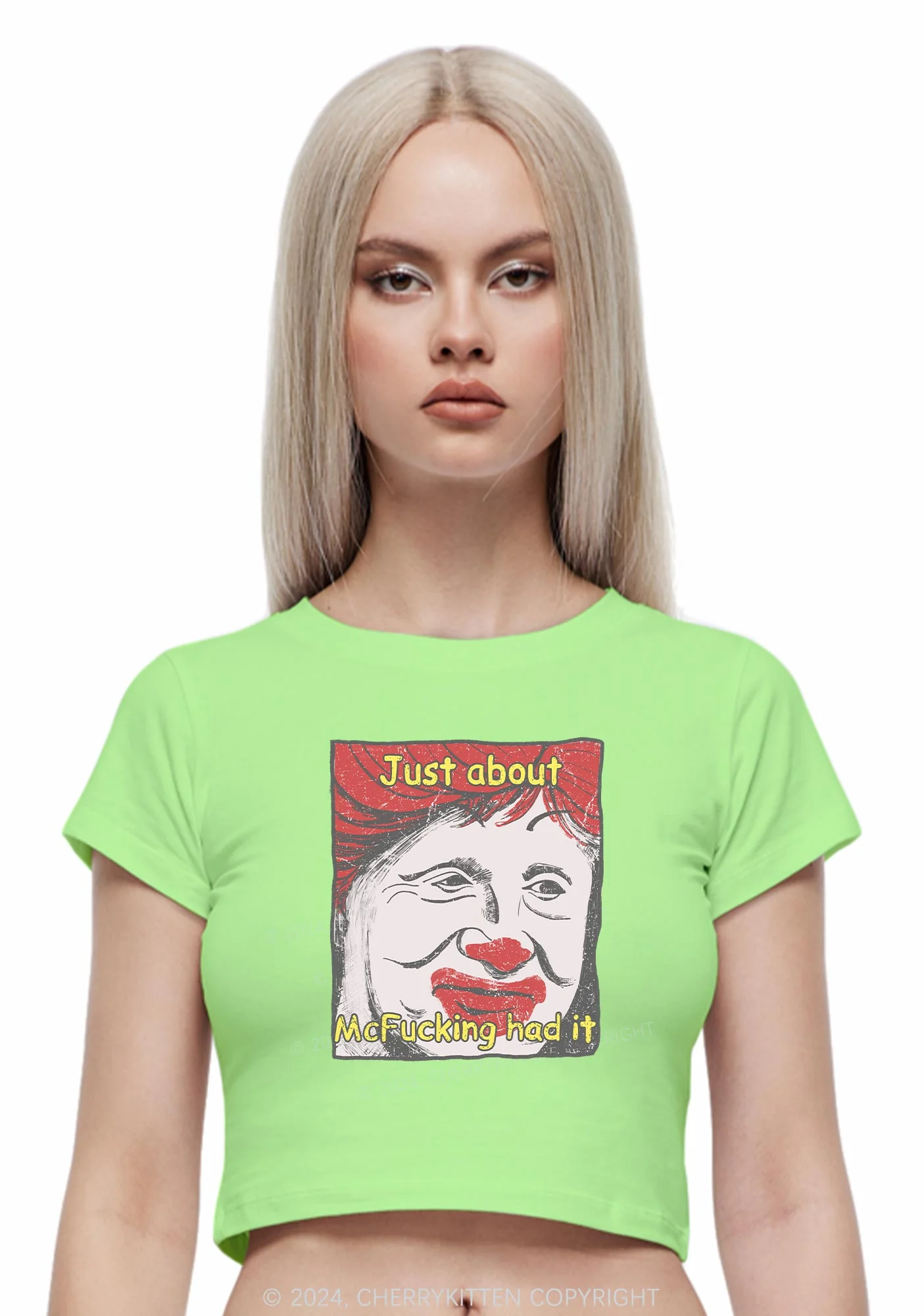 Just About Mc Had It Y2K Baby Tee Cherrykitten - Image 3