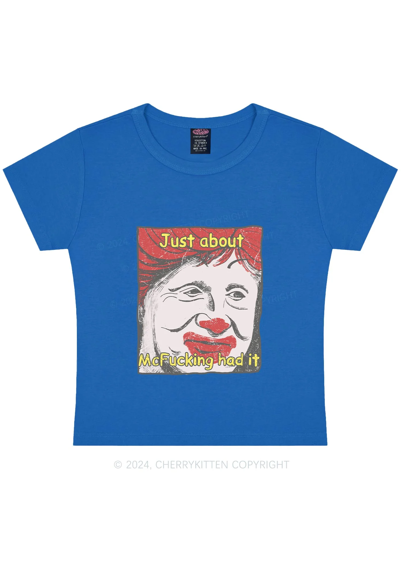 Just About Mc Had It Y2K Baby Tee Cherrykitten - Image 7