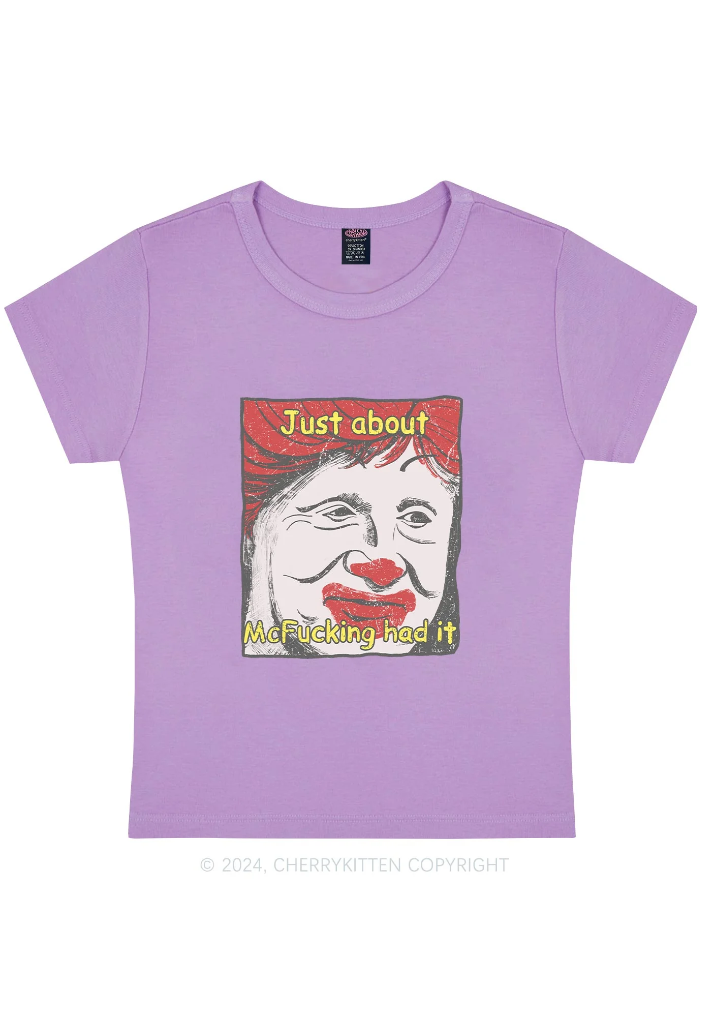 Just About Mc Had It Y2K Baby Tee Cherrykitten - Image 8