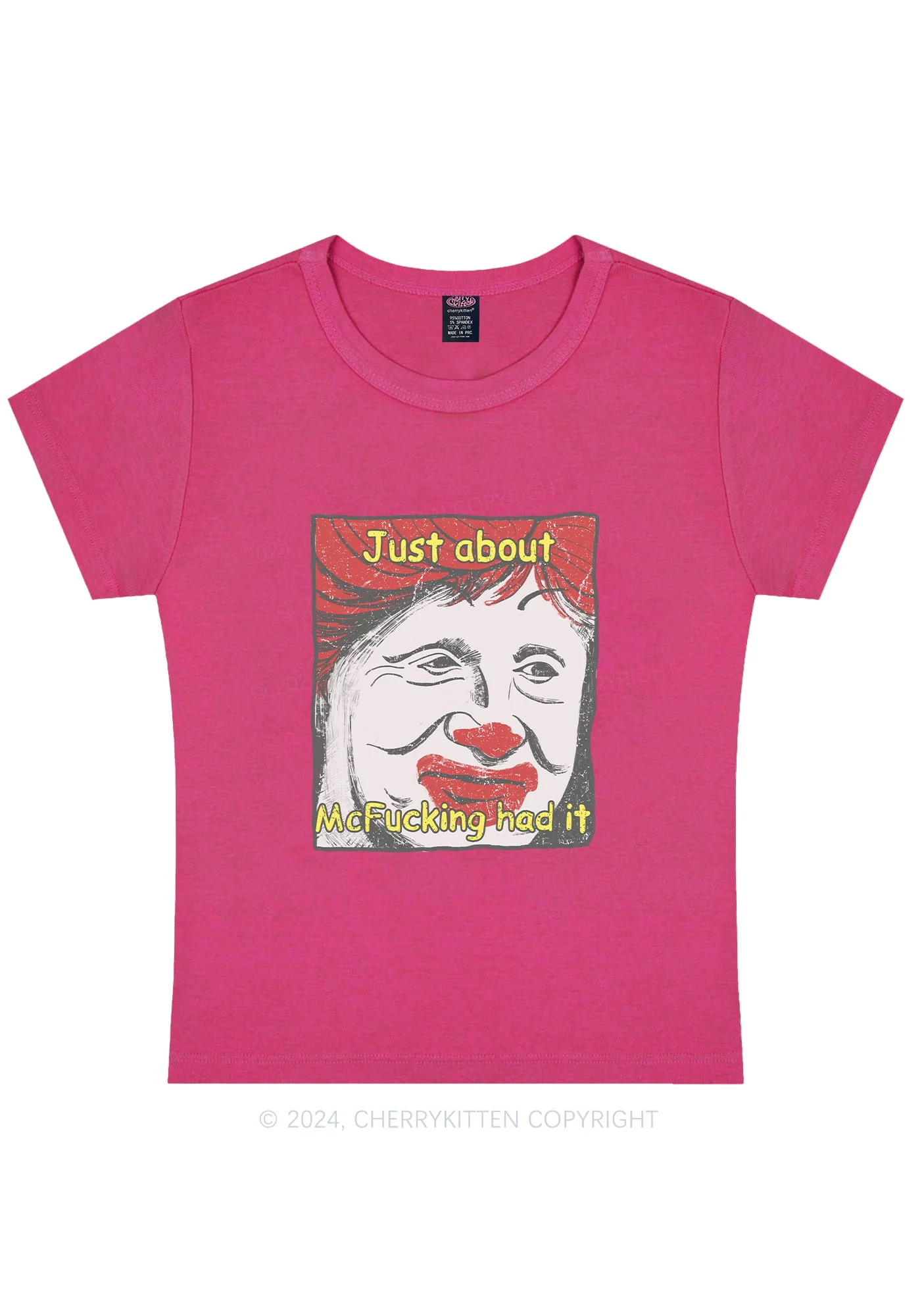 Just About Mc Had It Y2K Baby Tee Cherrykitten - Image 9