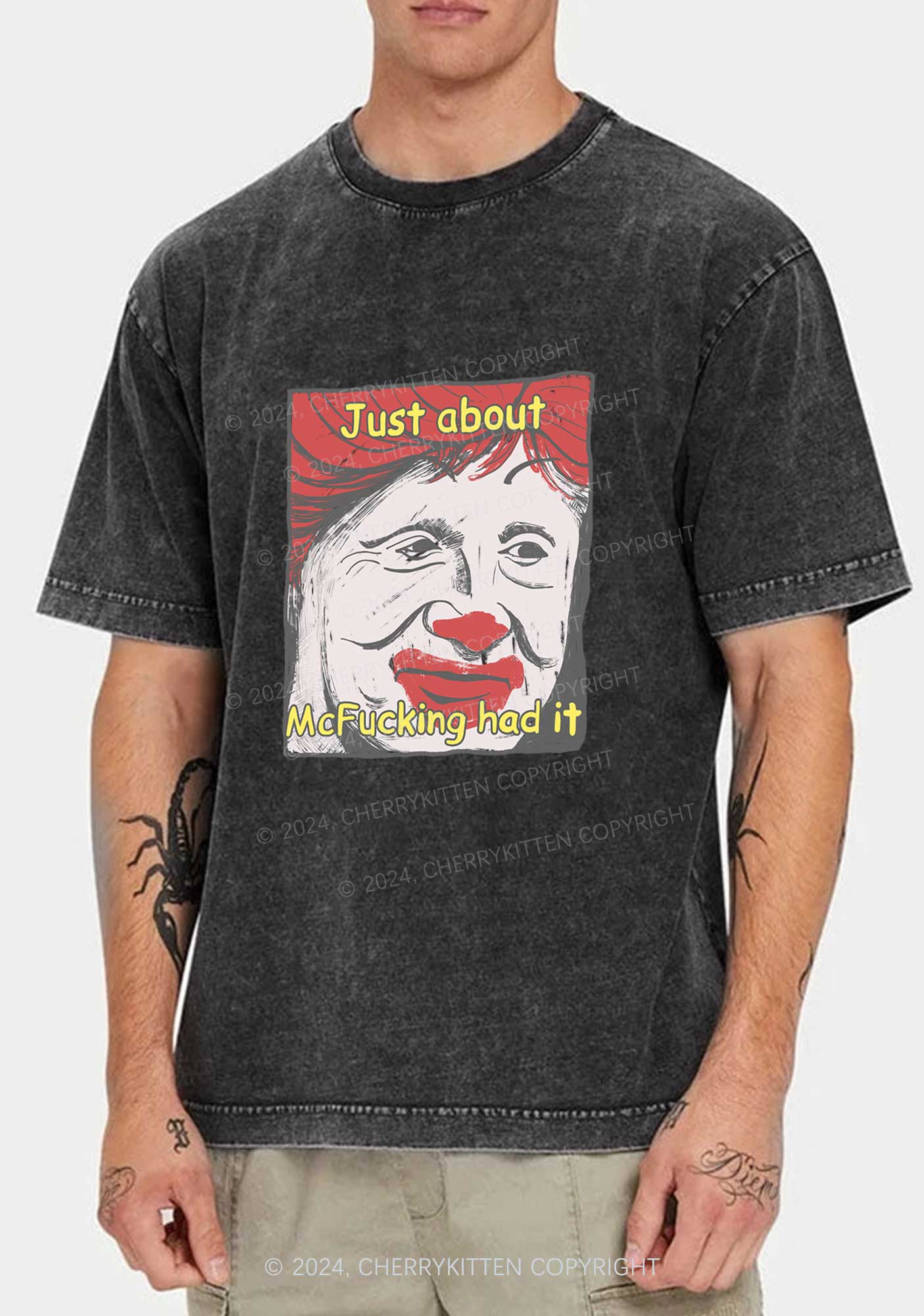 Just About Mc Had It Y2K Washed Tee Cherrykitten - Image 2