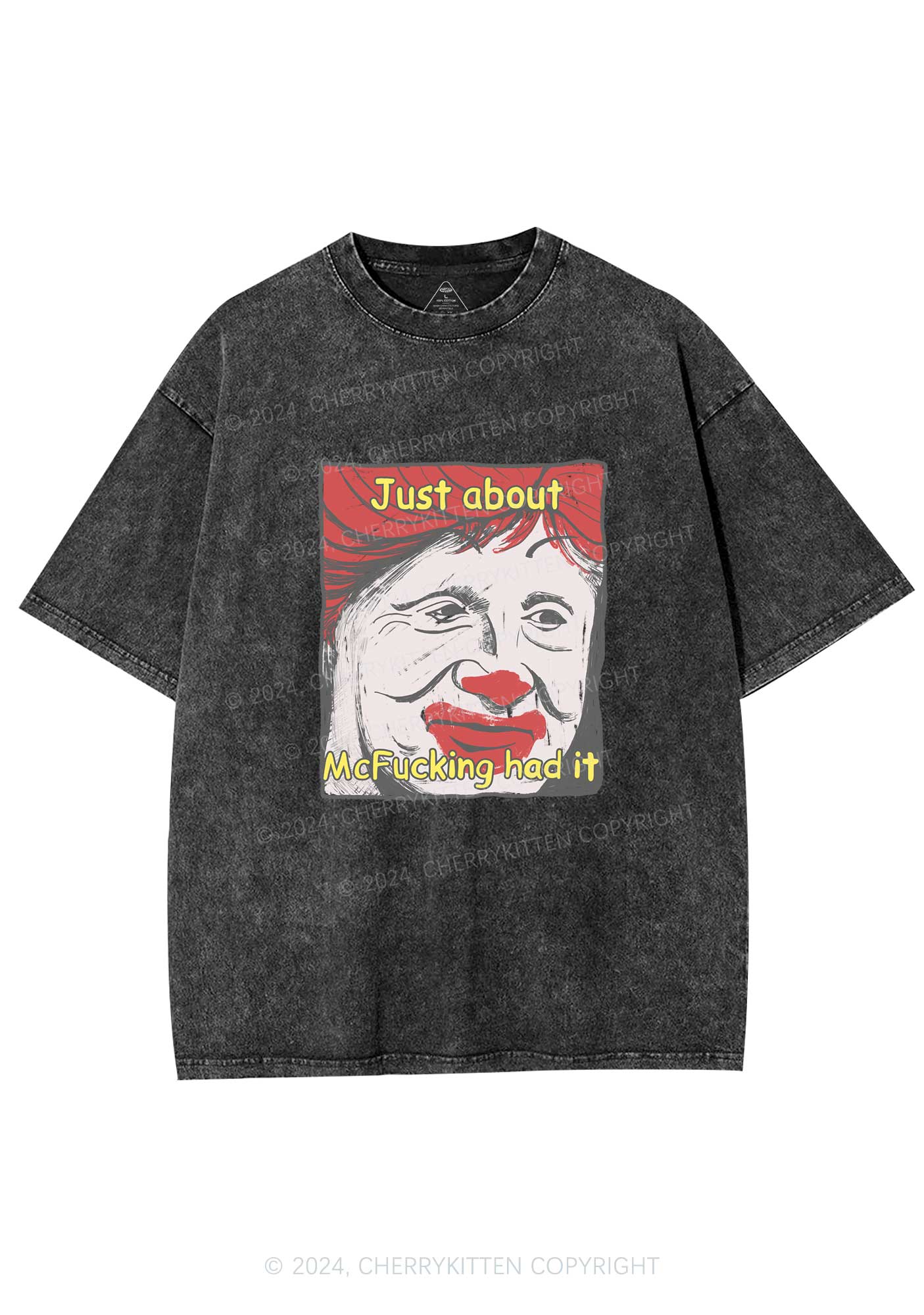 Just About Mc Had It Y2K Washed Tee Cherrykitten - Image 3