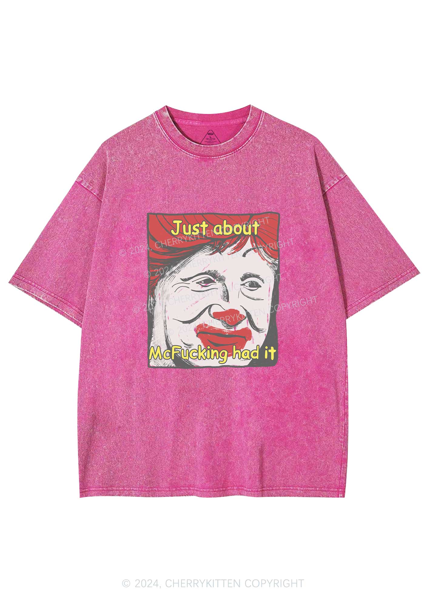 Just About Mc Had It Y2K Washed Tee Cherrykitten - Image 4