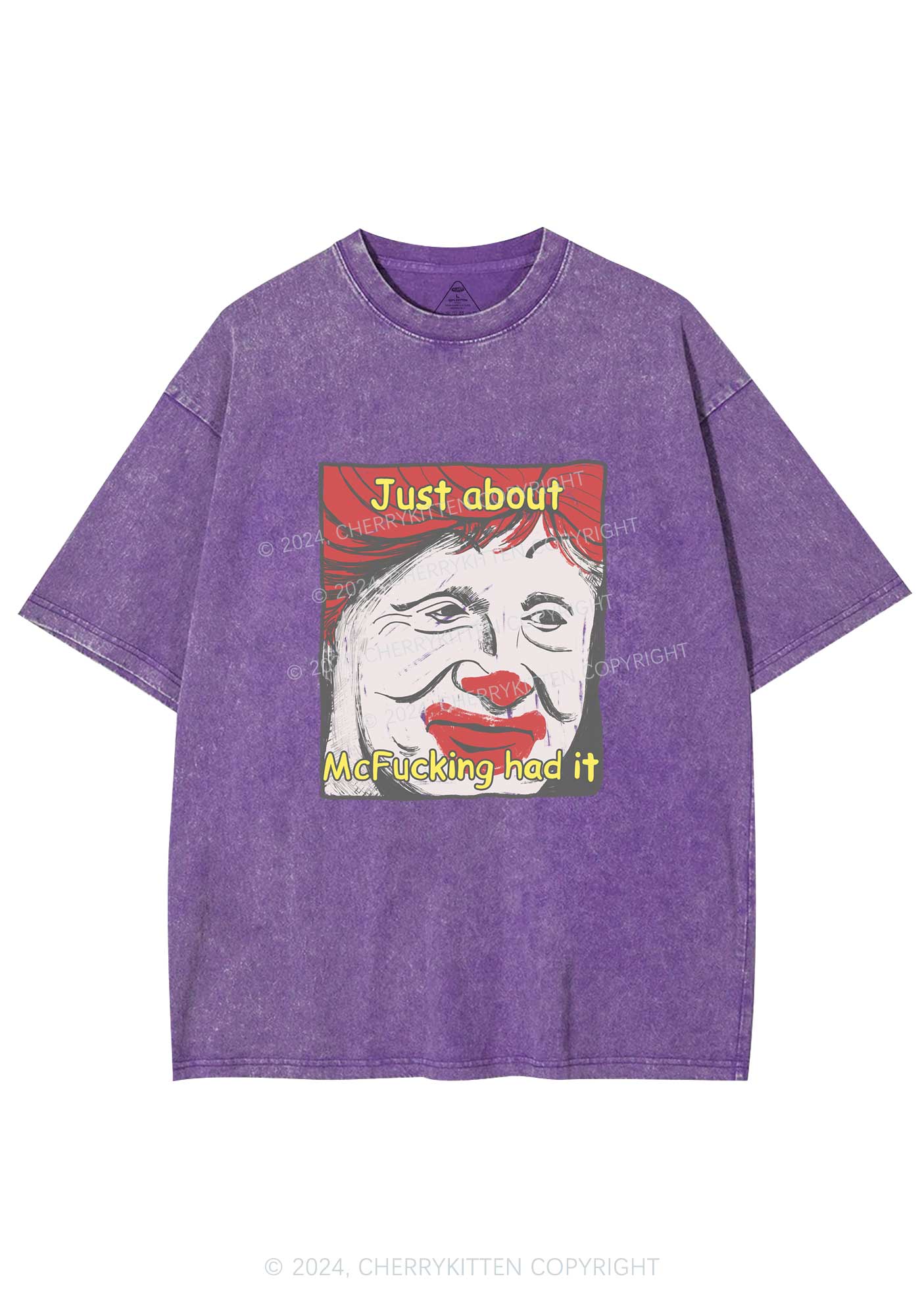 Just About Mc Had It Y2K Washed Tee Cherrykitten - Image 5