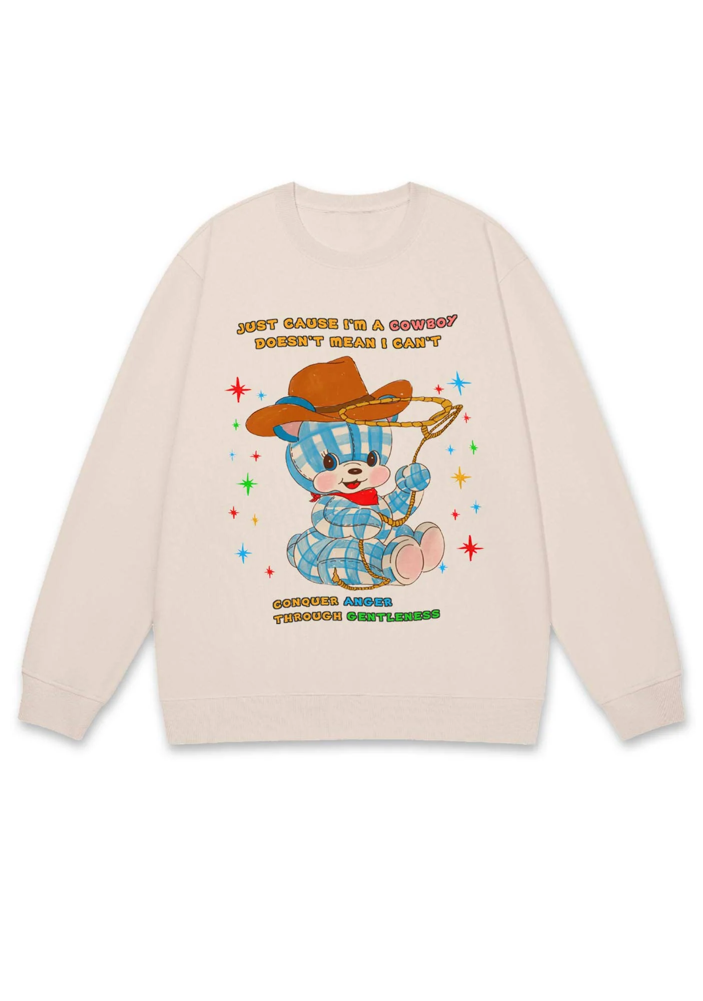 Just Cause I'm A Cowboy Y2K Sweatshirt - Image 2
