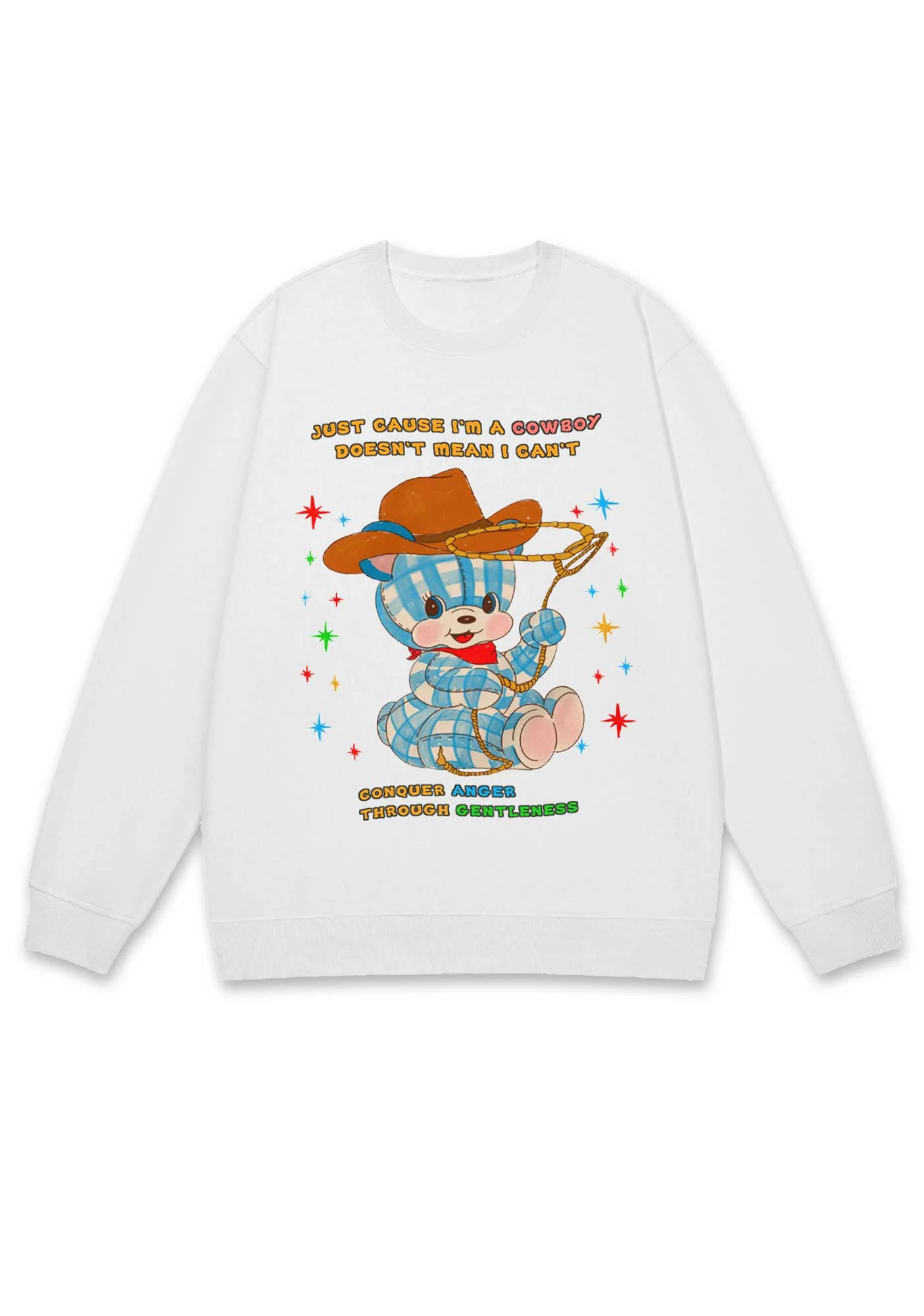 Just Cause I'm A Cowboy Y2K Sweatshirt - Image 3