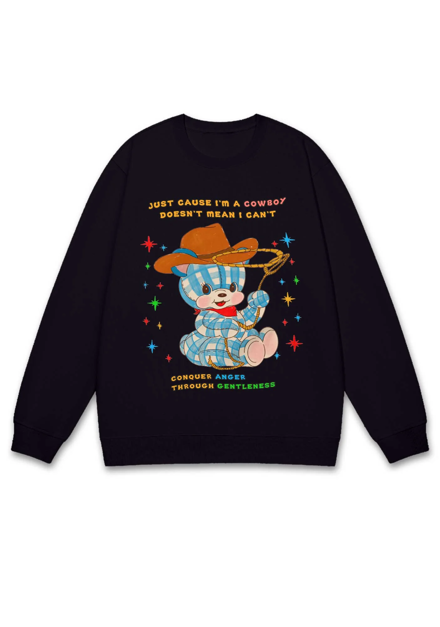 Just Cause I'm A Cowboy Y2K Sweatshirt - Image 4