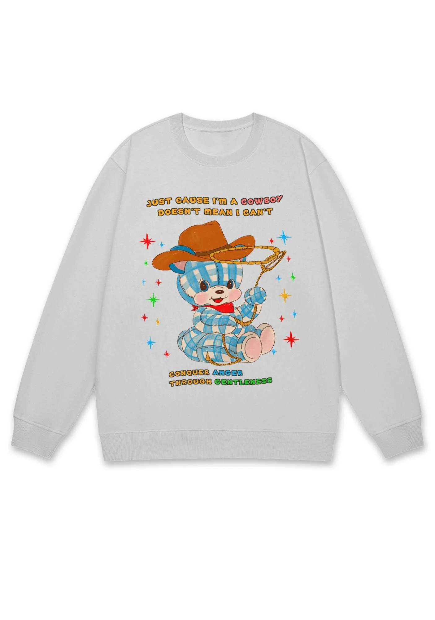 Just Cause I'm A Cowboy Y2K Sweatshirt - Image 5