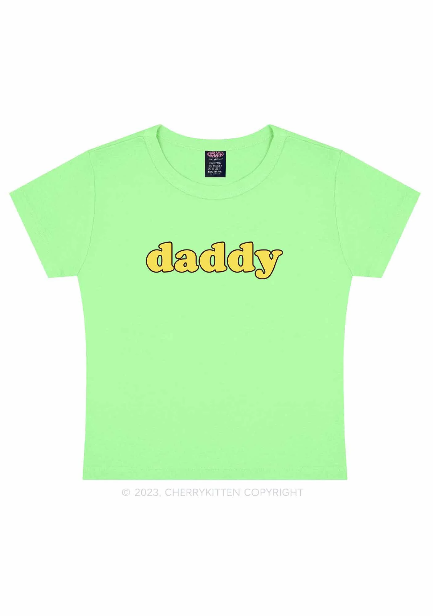 Just Daddy Y2K Baby Tee Cherrykitten - Image 10