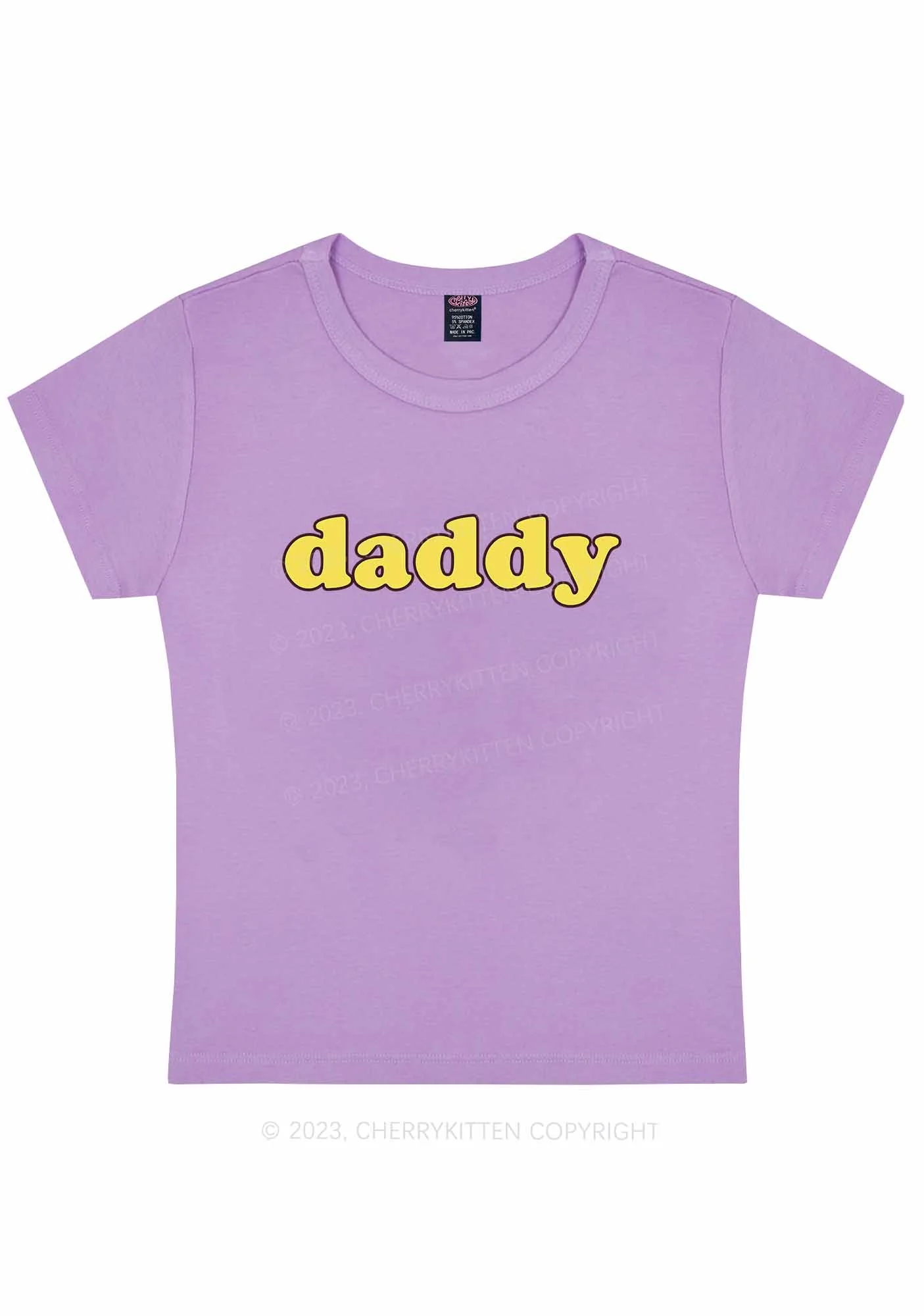 Just Daddy Y2K Baby Tee Cherrykitten - Image 5