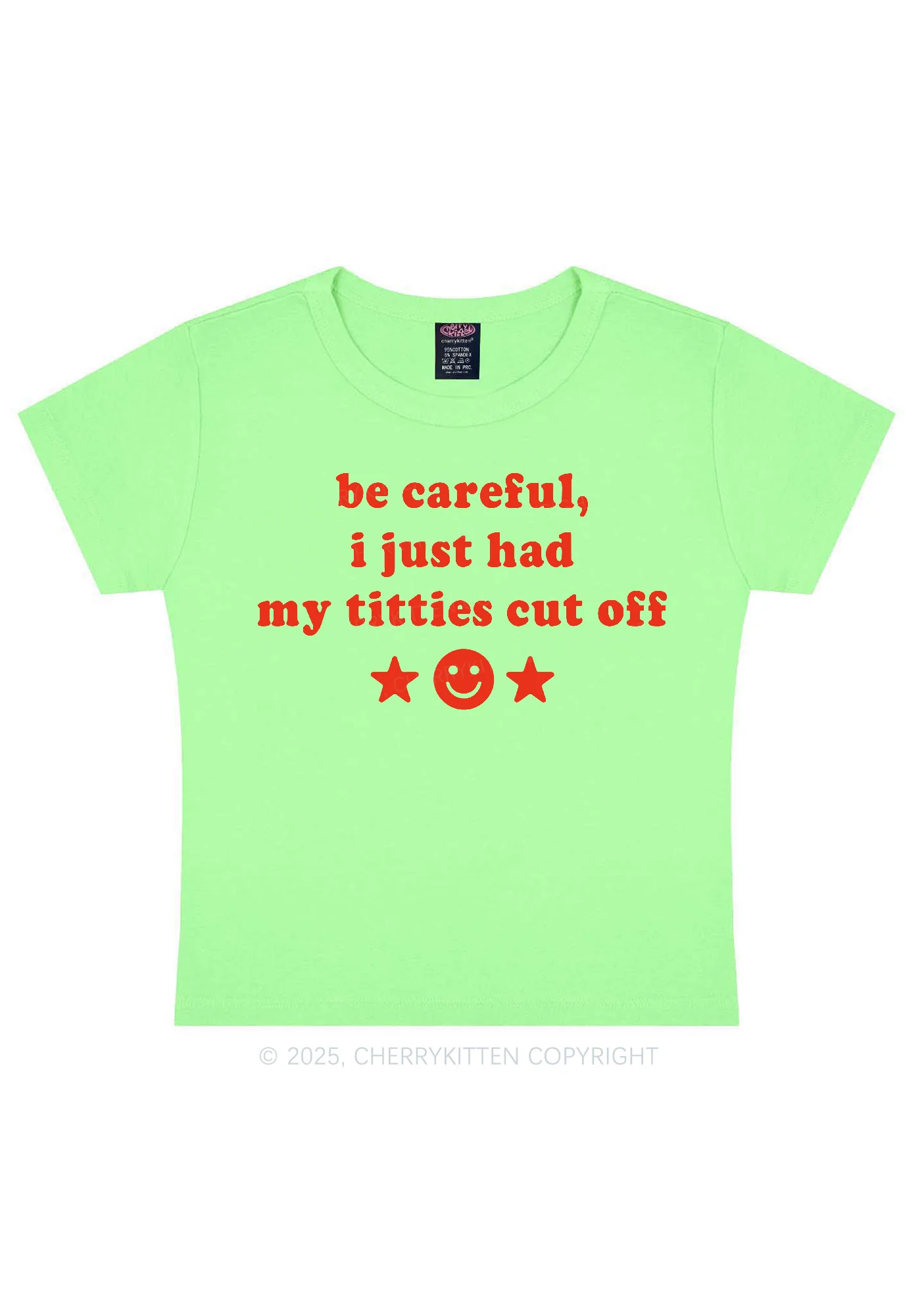 Just Had Txtties Cut Off Pride Y2K Baby Tee Cherrykitten - Image 11