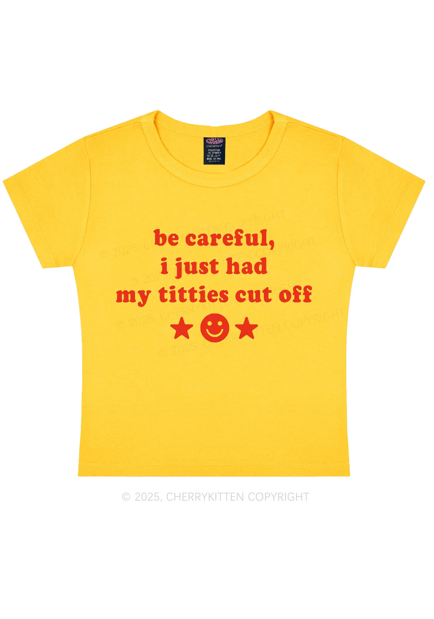 Just Had Txtties Cut Off Pride Y2K Baby Tee Cherrykitten - Image 4
