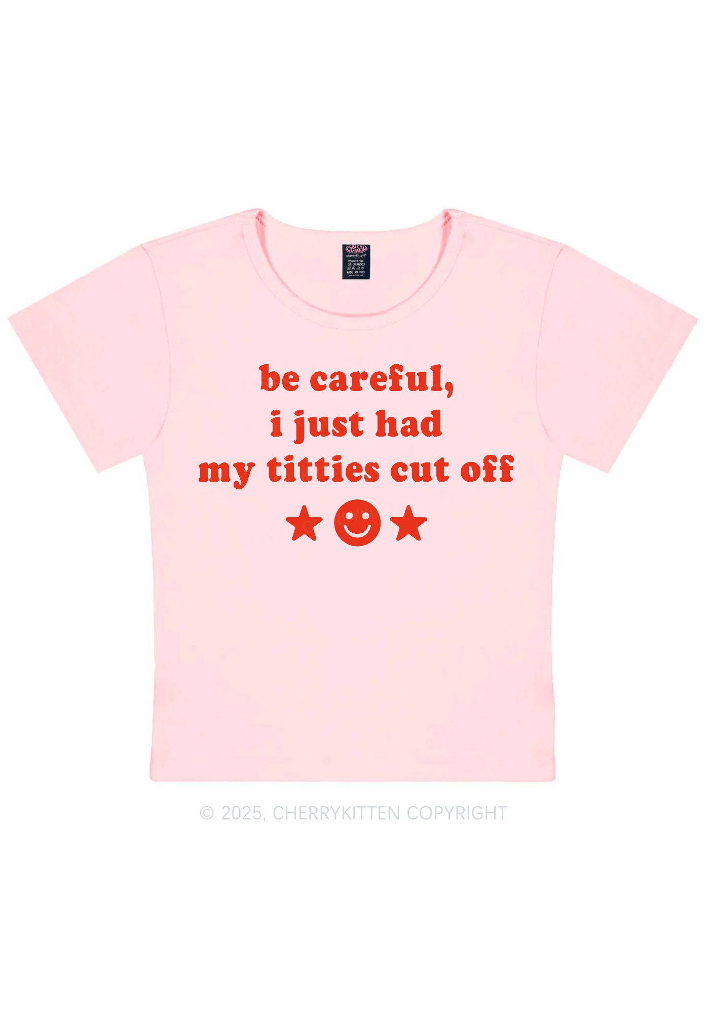 Just Had Txtties Cut Off Pride Y2K Baby Tee Cherrykitten - Image 5