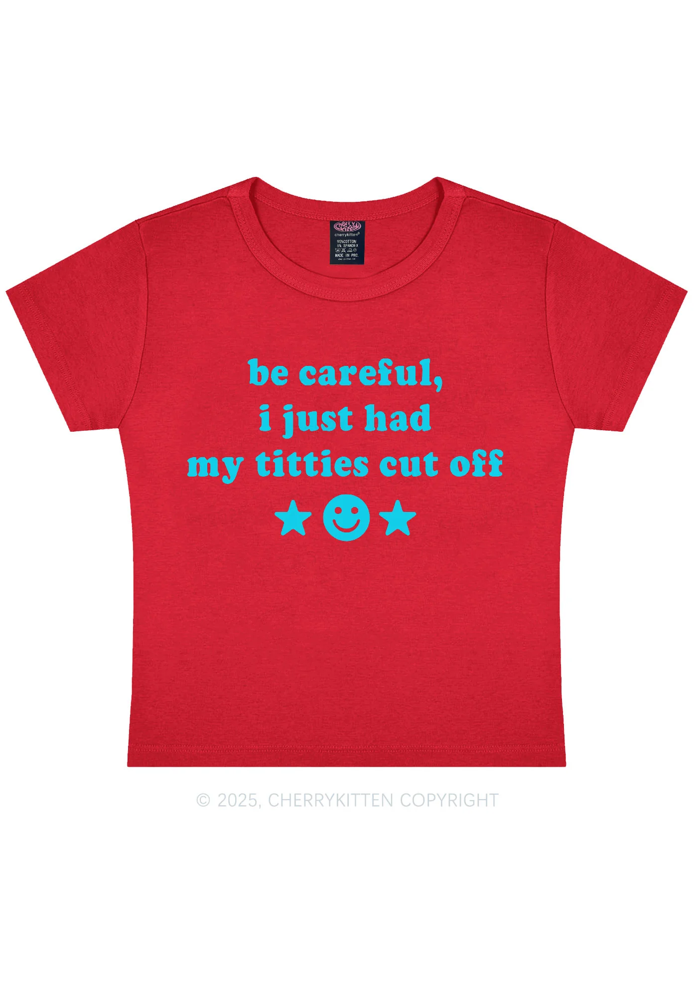Just Had Txtties Cut Off Pride Y2K Baby Tee Cherrykitten - Image 8