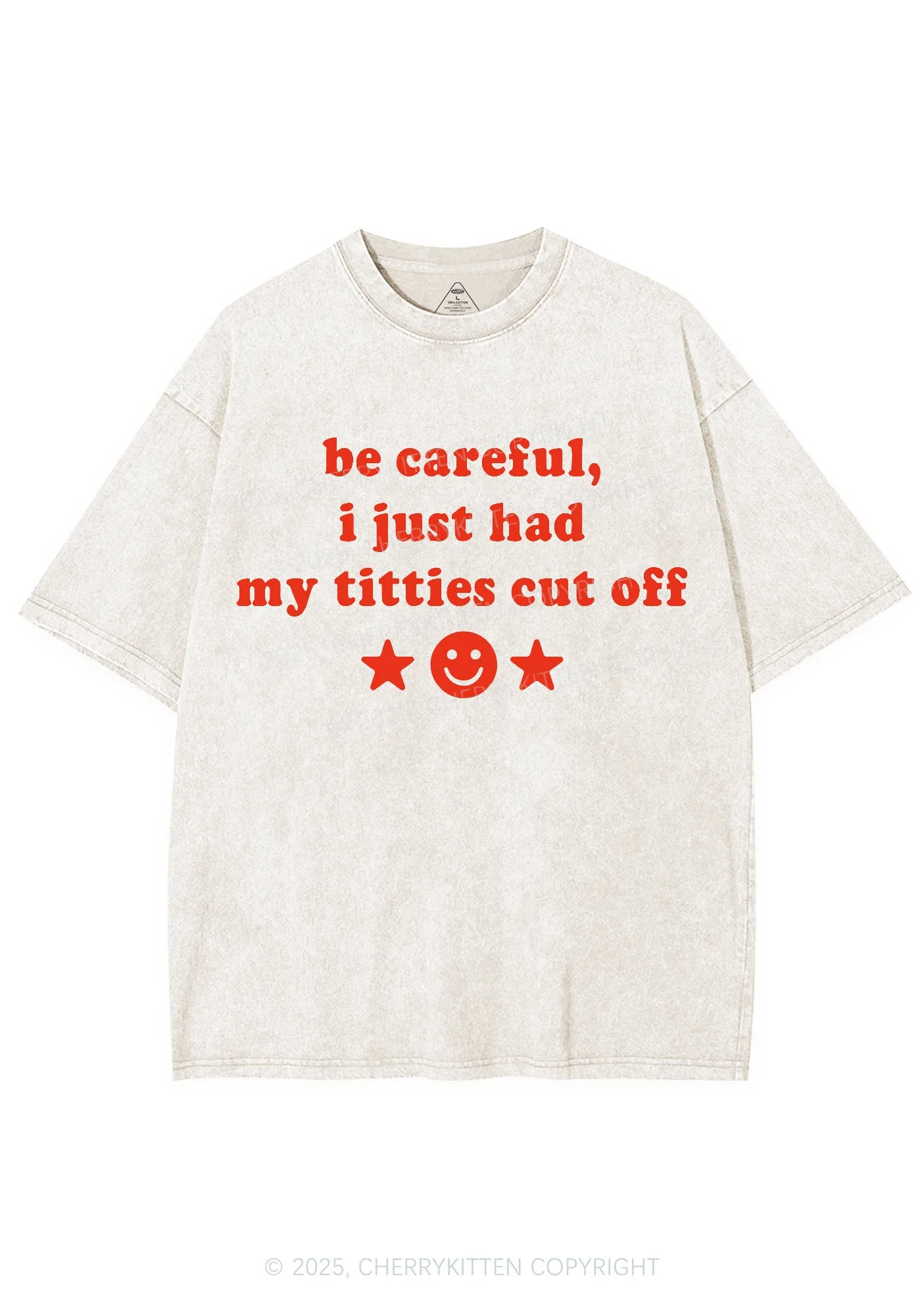Just Had Txtties Cut Off Pride Y2K Shirts Washed Tee Cherrykitten - Image 4
