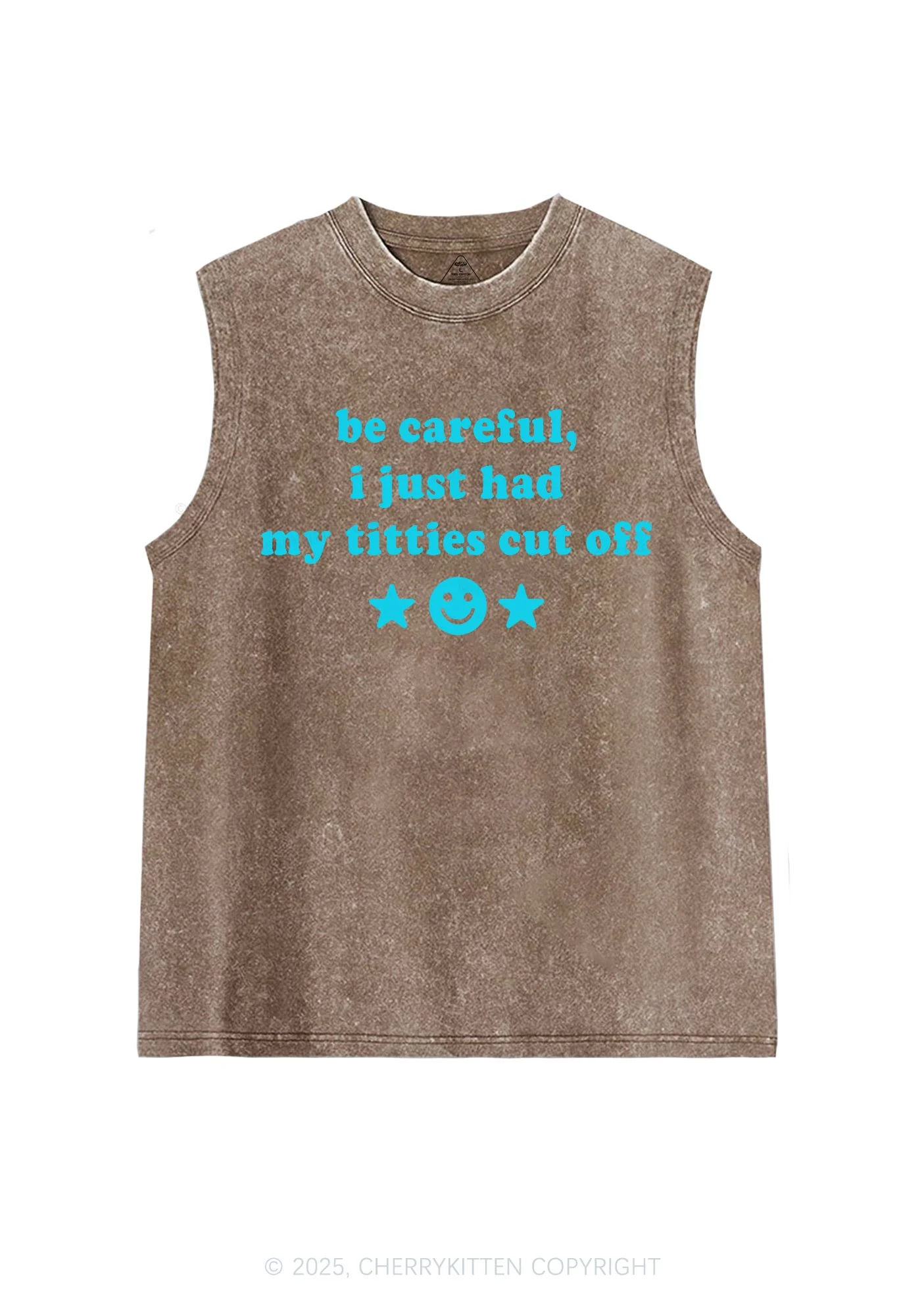 Just Had Txtties Cut Off Pride Y2K Washed Muscle Tank Cherrykitten - Image 5