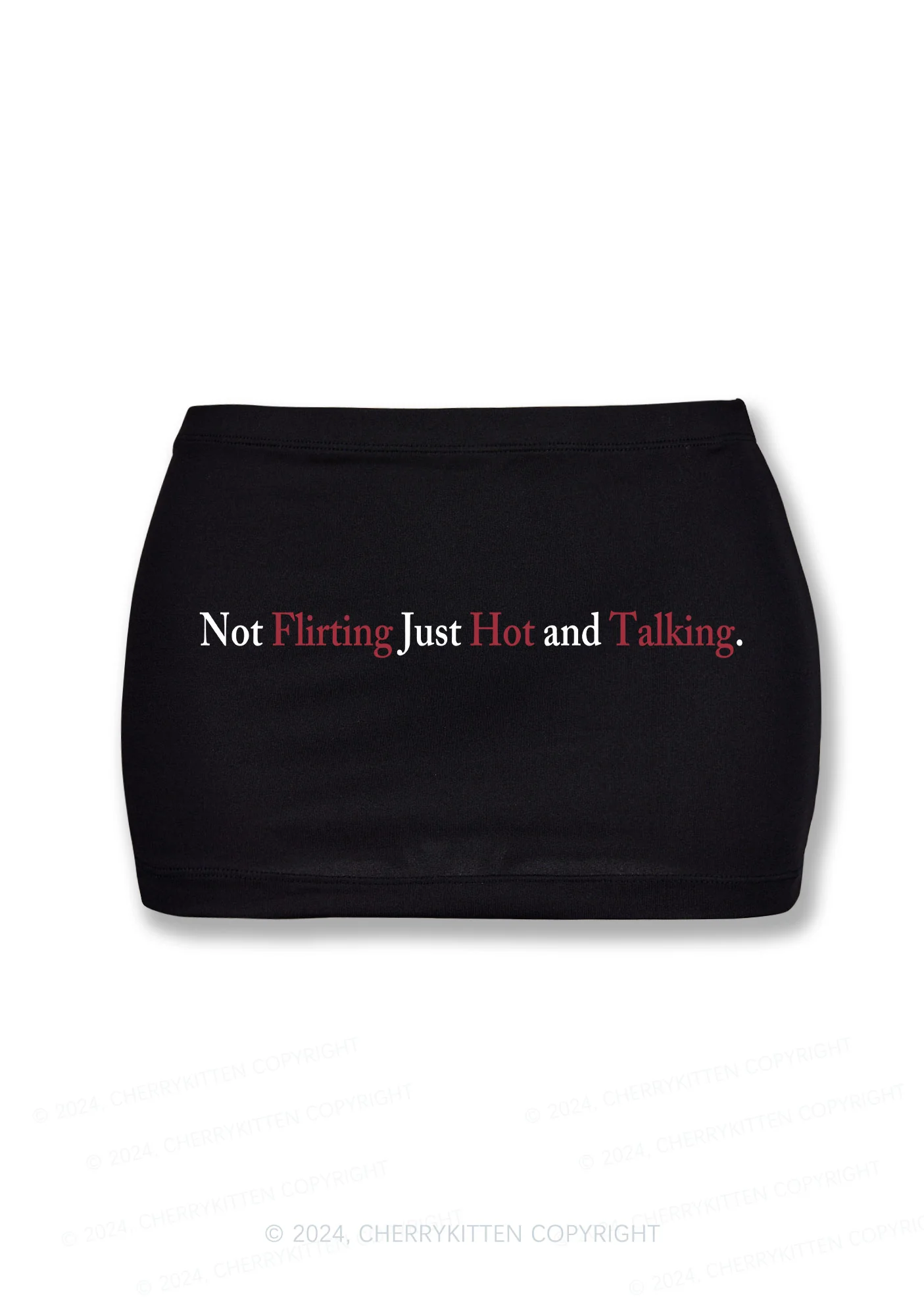 Just Hot And Talking Y2K Mini Hip Skirt Cherrykitten - Image 2
