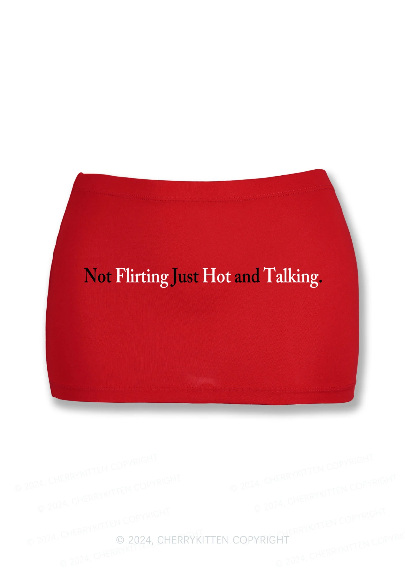 Just Hot And Talking Y2K Mini Hip Skirt Cherrykitten - Image 4