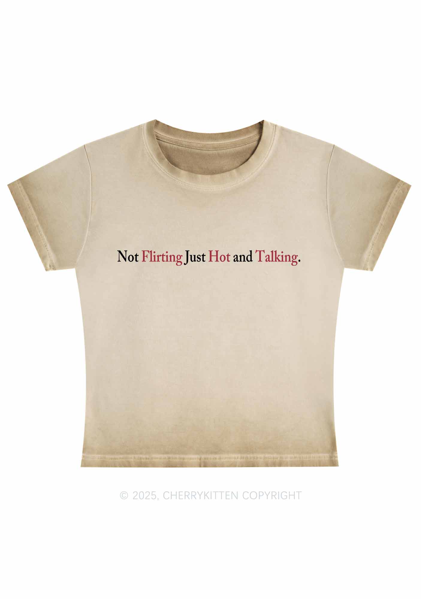 Just Hot And Talking Y2K Vintage Classic Tee Cherrykitten - Image 3