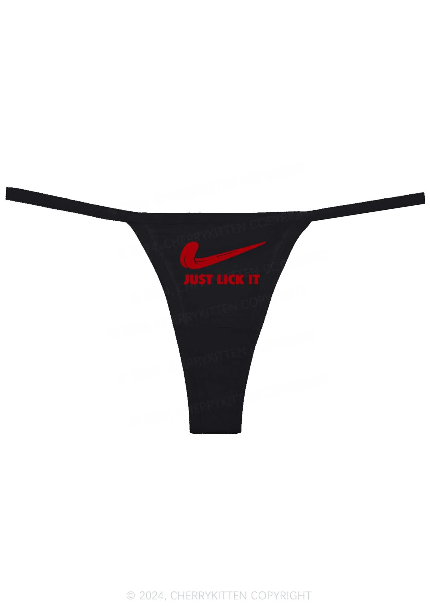 Just Lick It Y2K Flat String Thong Cherrykitten - Image 4