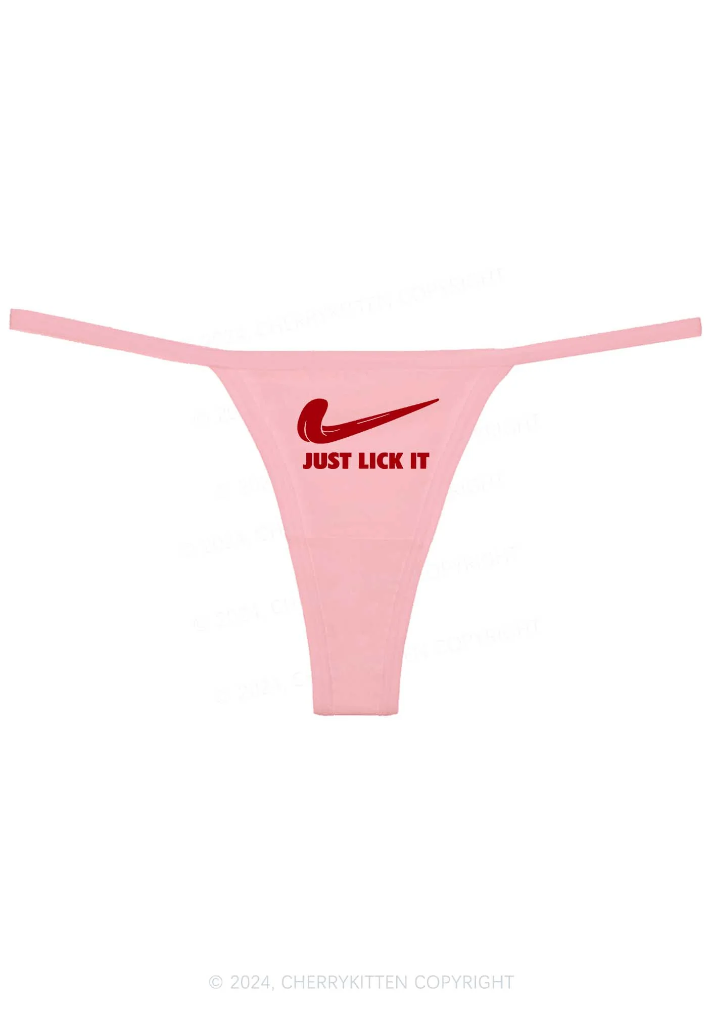 Just Lick It Y2K Flat String Thong Cherrykitten - Image 6