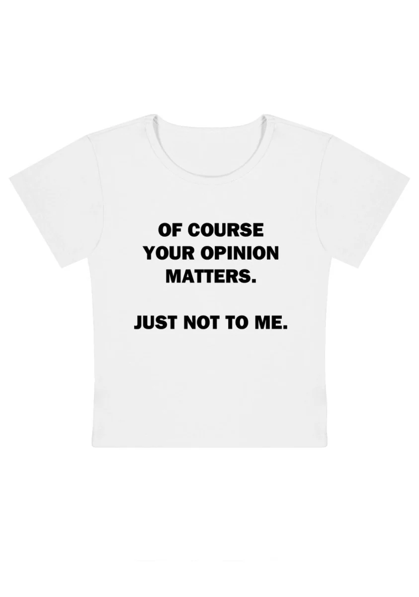 Just Not To Me Y2K Baby Tee - Image 5