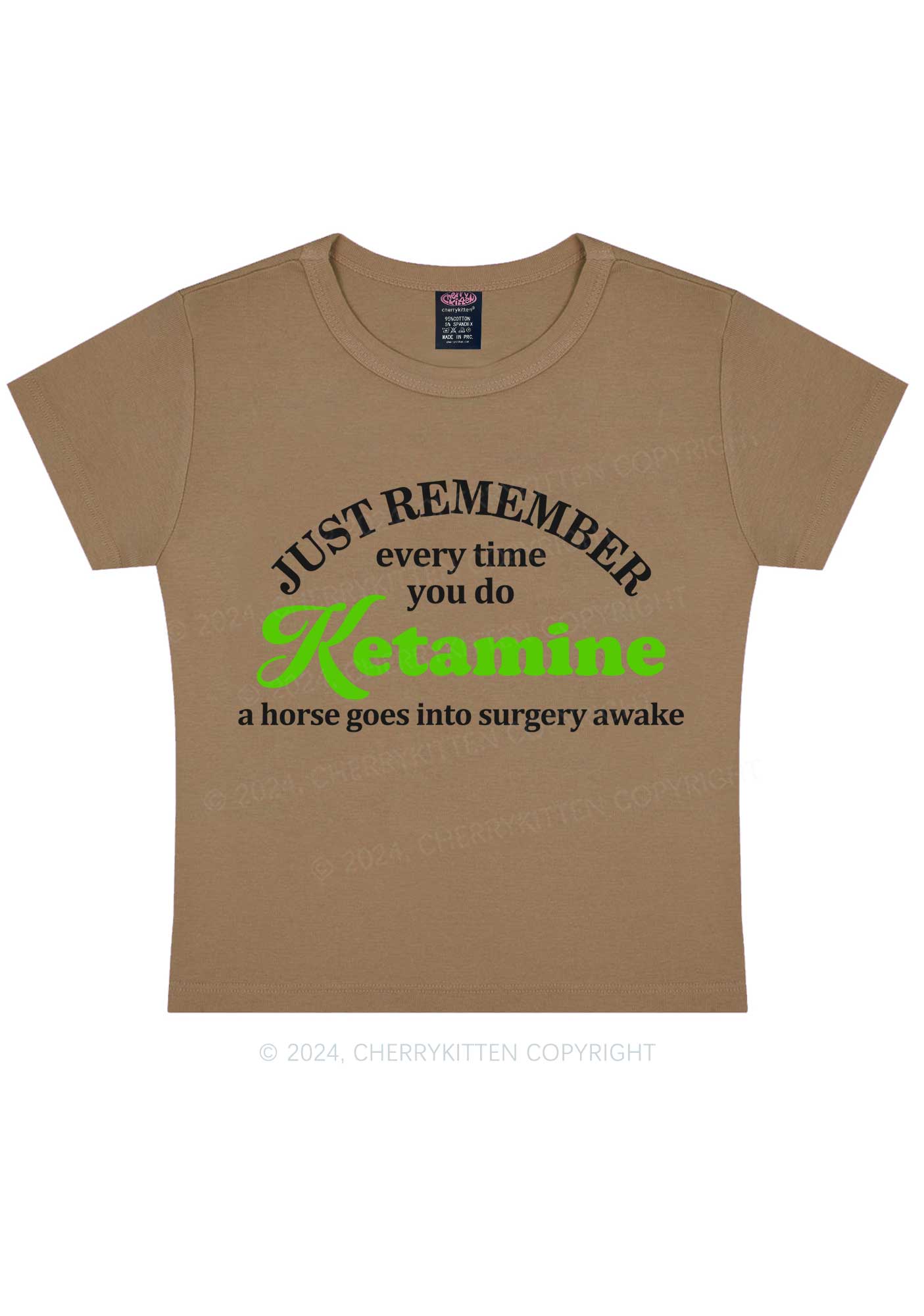 Just Remember K Horse Y2K Baby Tee Cherrykitten - Image 9