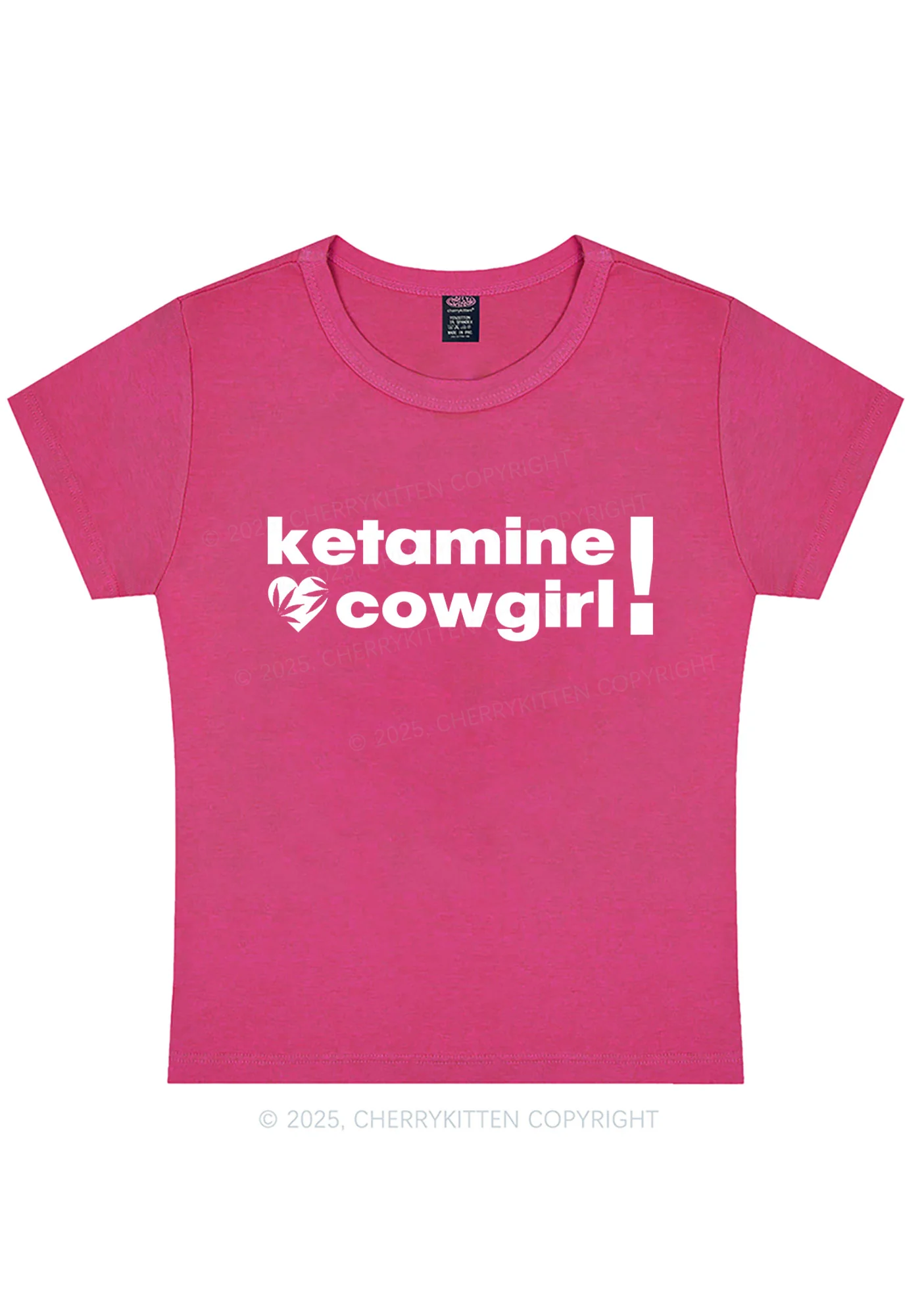 K Cowgirl Y2K Baby Tee Cherrykitten - Image 5