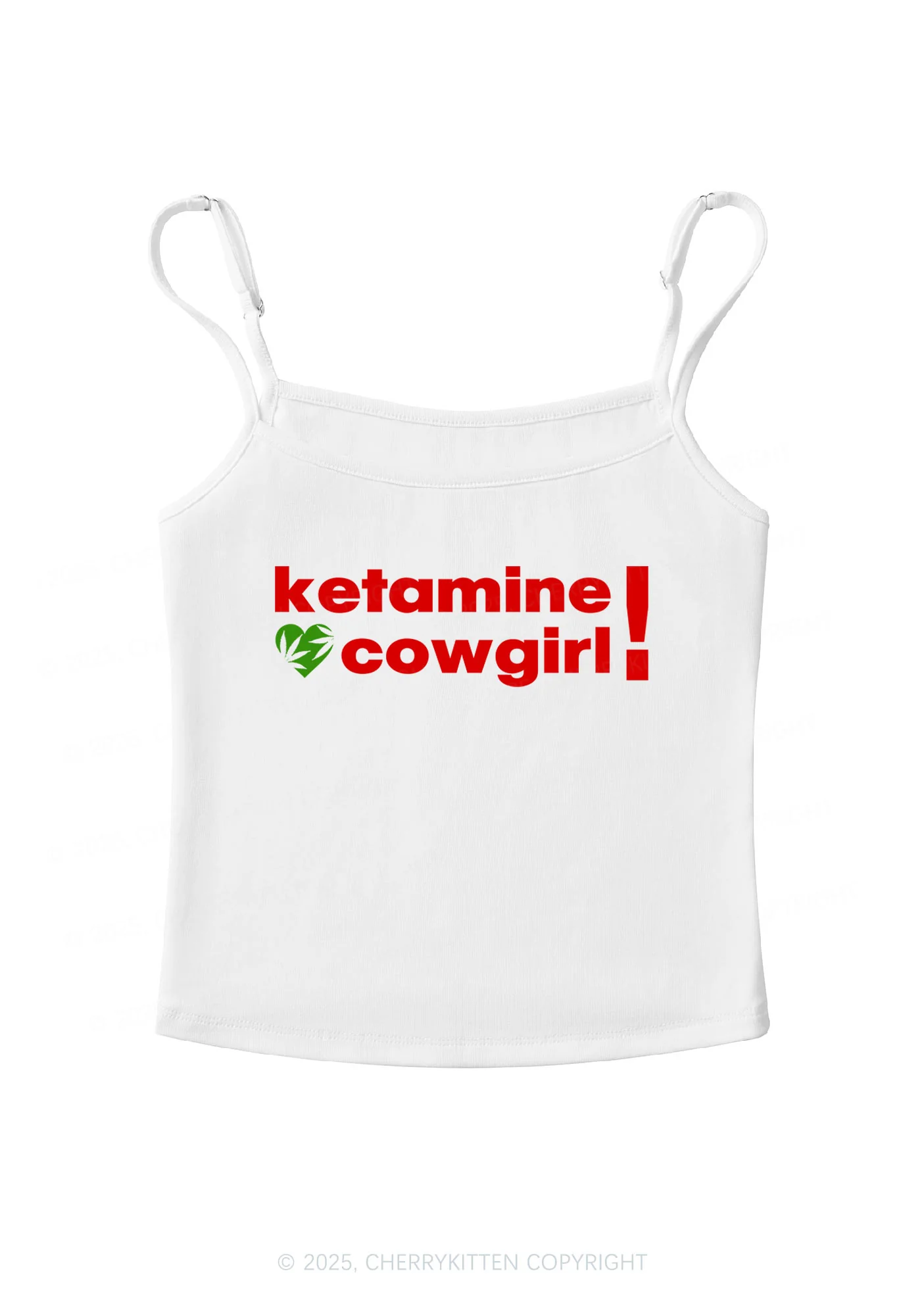 K Cowgirl Y2K Spaghetti Strap Cami Cherrykitten - Image 4