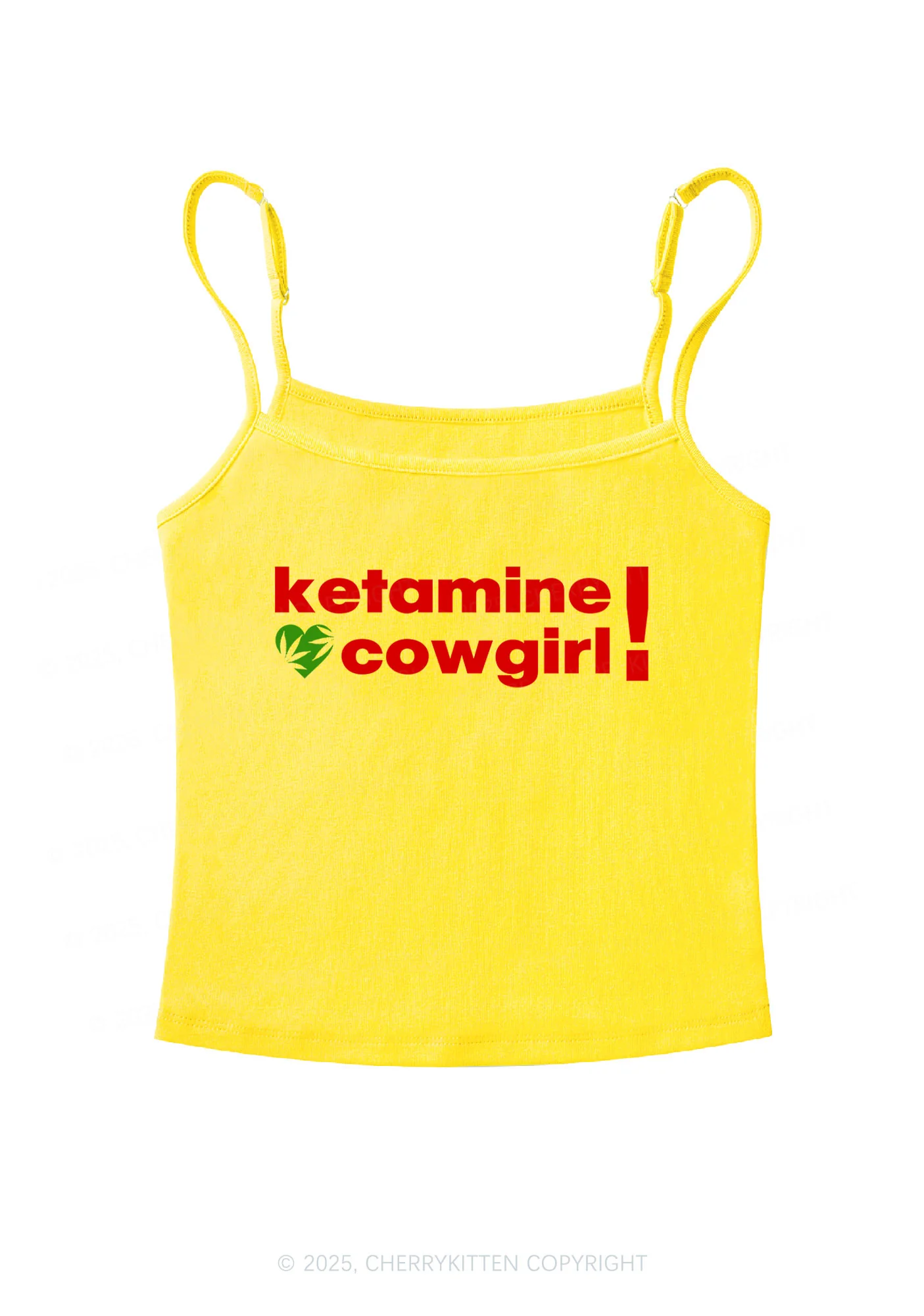 K Cowgirl Y2K Spaghetti Strap Cami Cherrykitten - Image 5