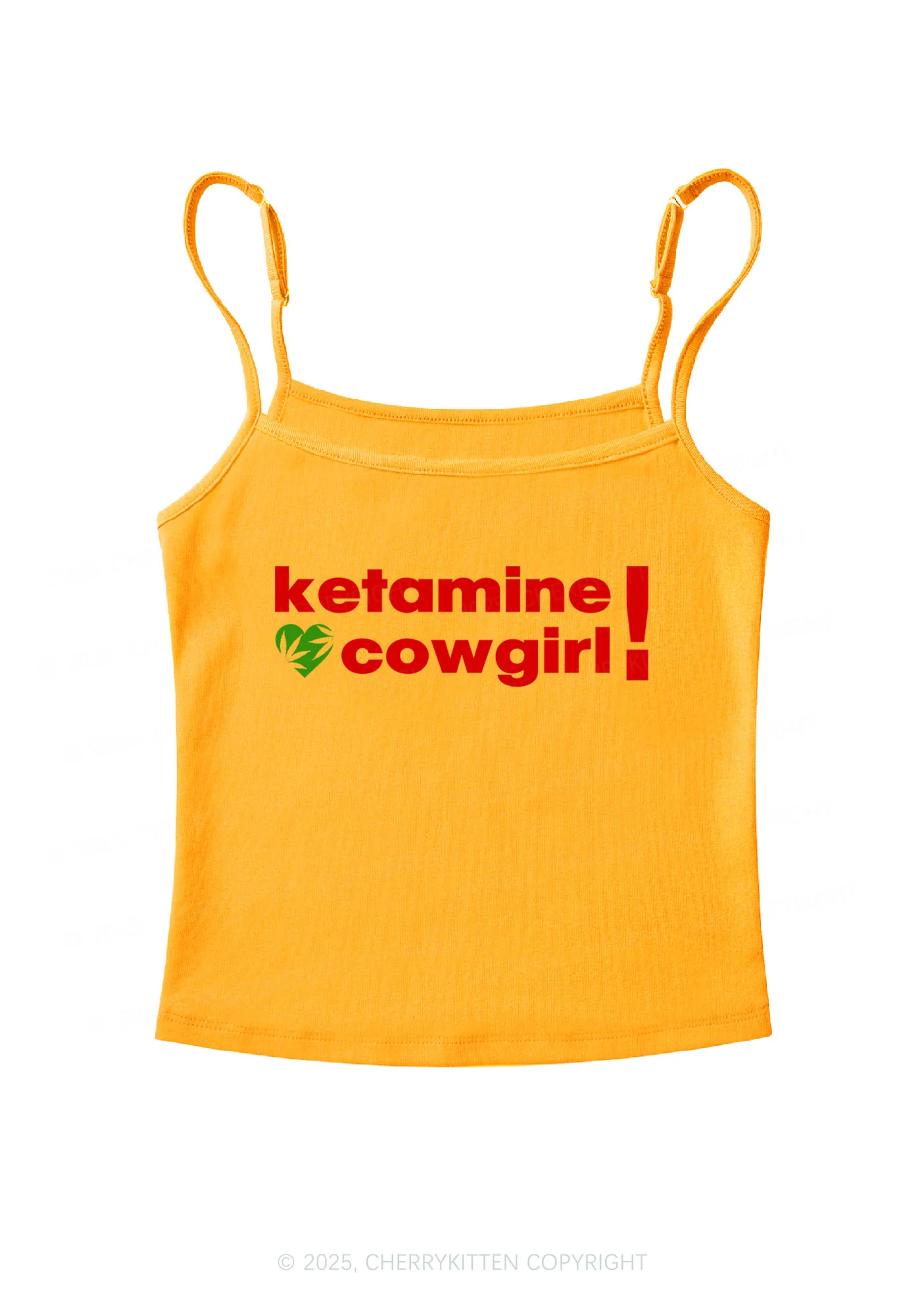 K Cowgirl Y2K Spaghetti Strap Cami Cherrykitten - Image 6