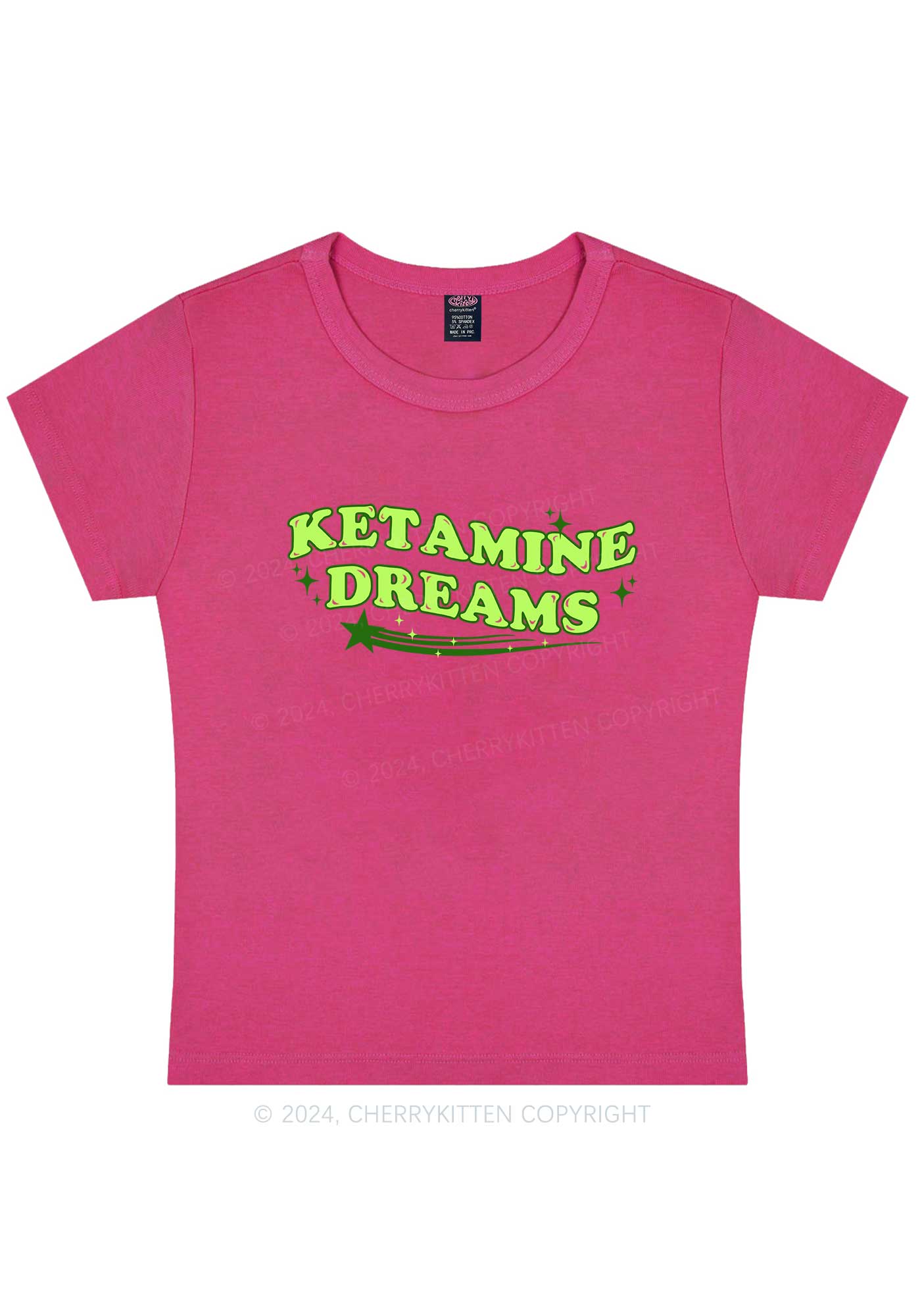 K Dreams Star Y2K Baby Tee Cherrykitten - Image 7