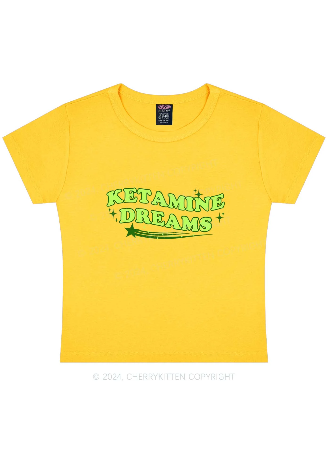 K Dreams Star Y2K Baby Tee Cherrykitten - Image 8
