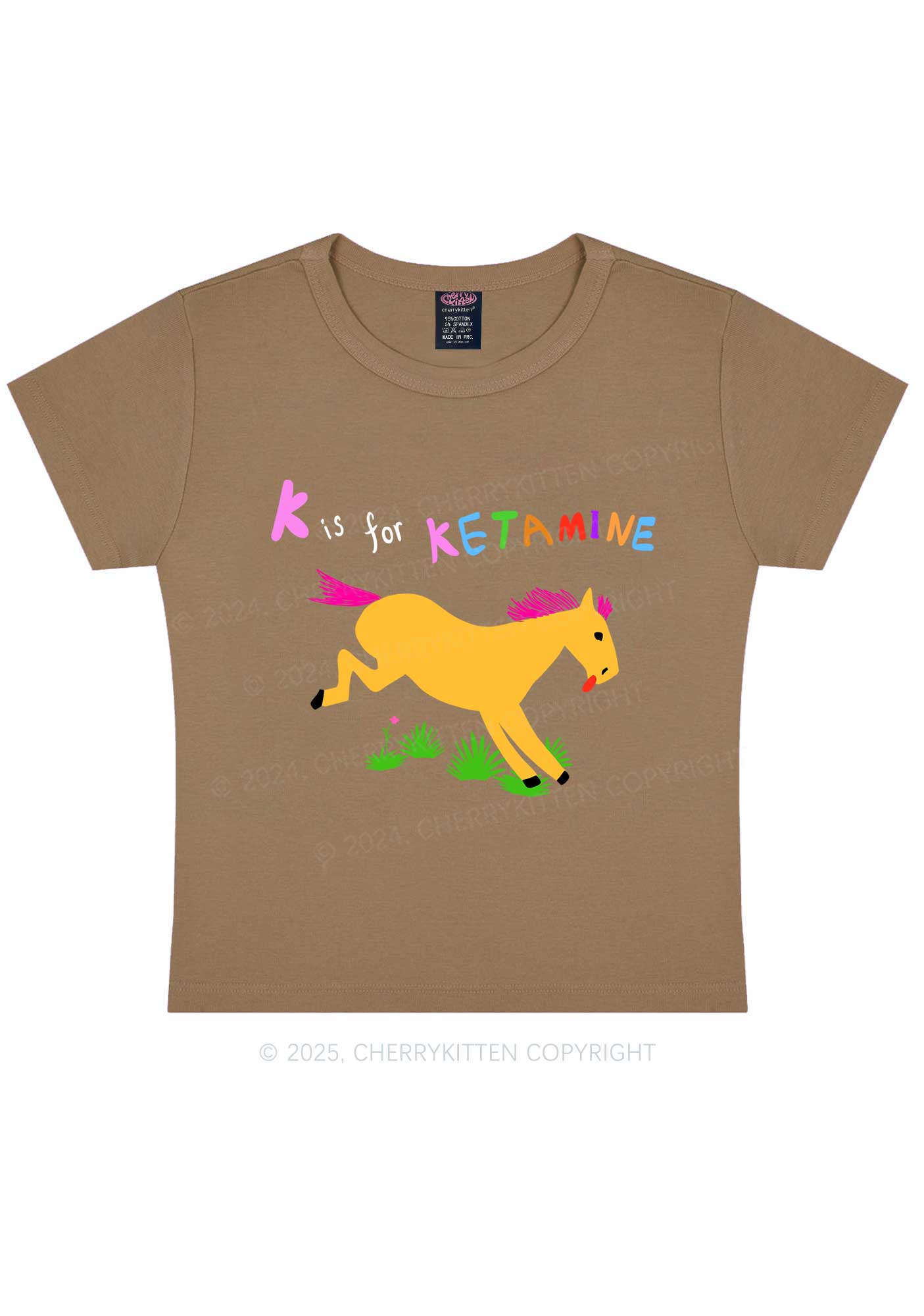 K Is For Pony Y2K Baby Tee Cherrykitten - Image 9
