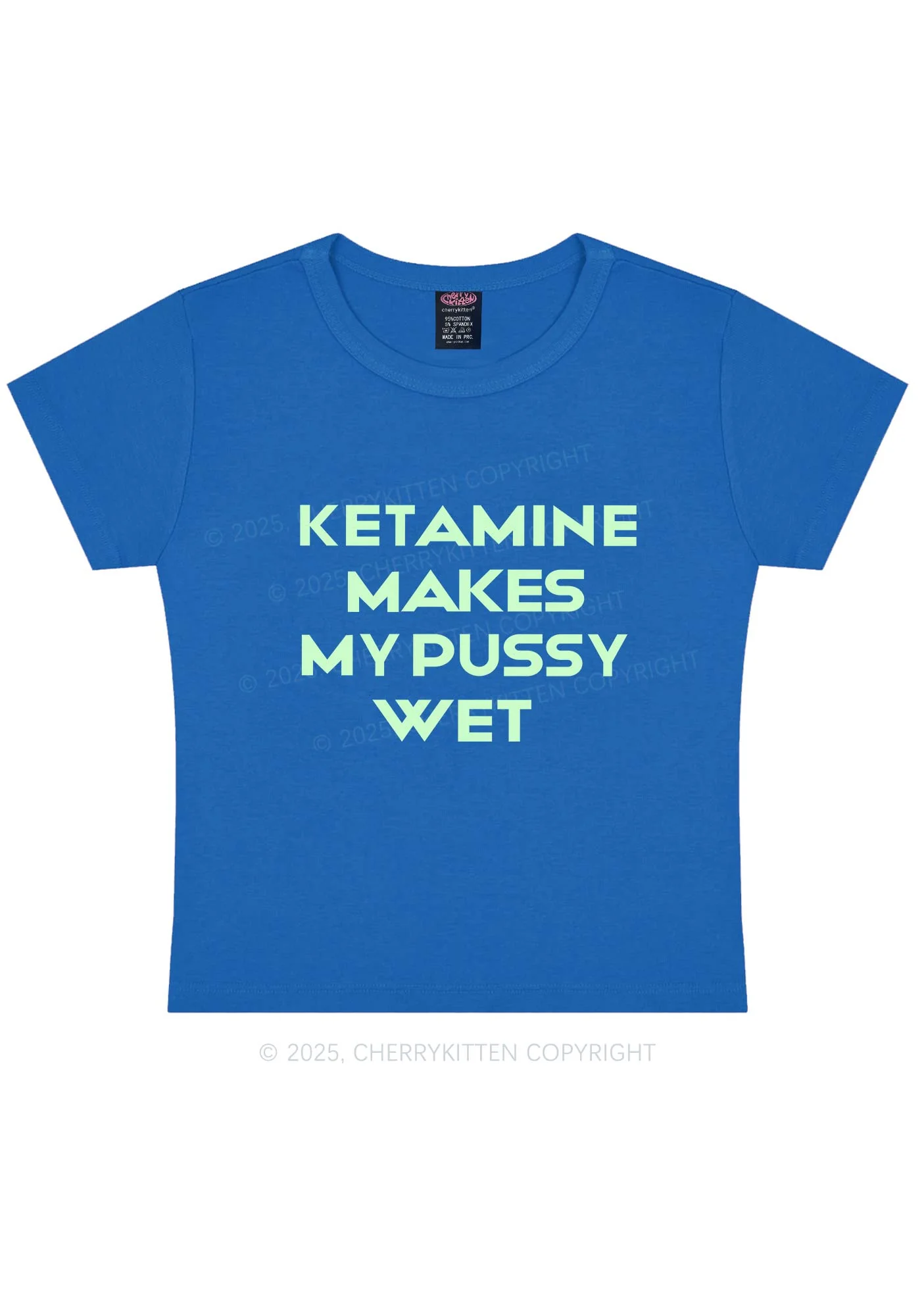K Makes My Puxxy Wet Y2K Baby Tee Cherrykitten - Image 10